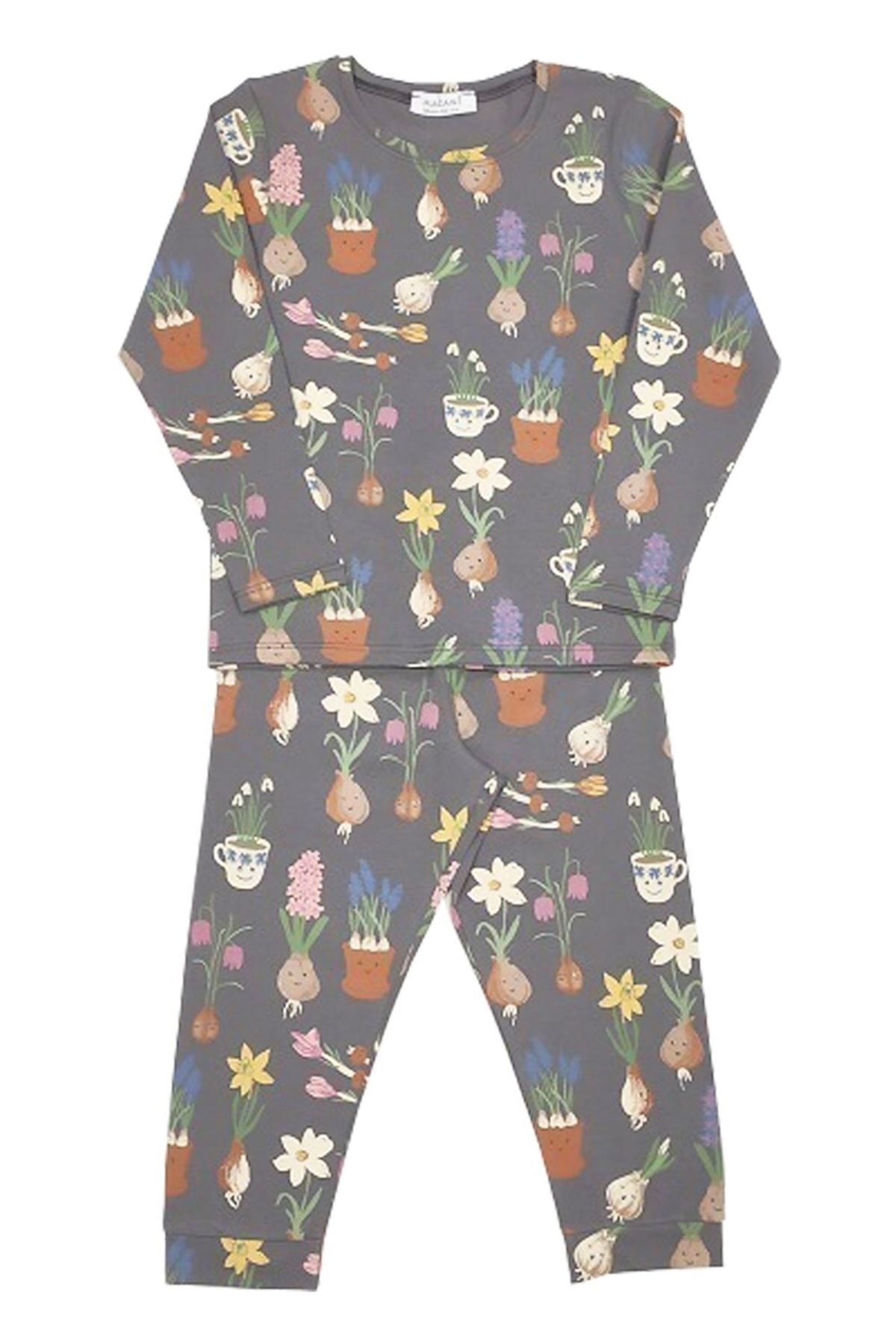 Macawi M1307 Unisex Desenli Çocuk Pijama Takım