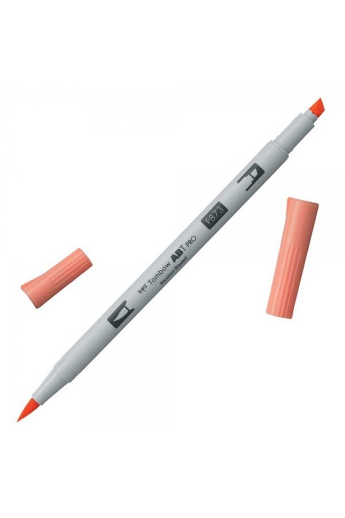 Tombow Ab-tp Pro Dual Brush Pen Grafik Kalemi : Coral 873
