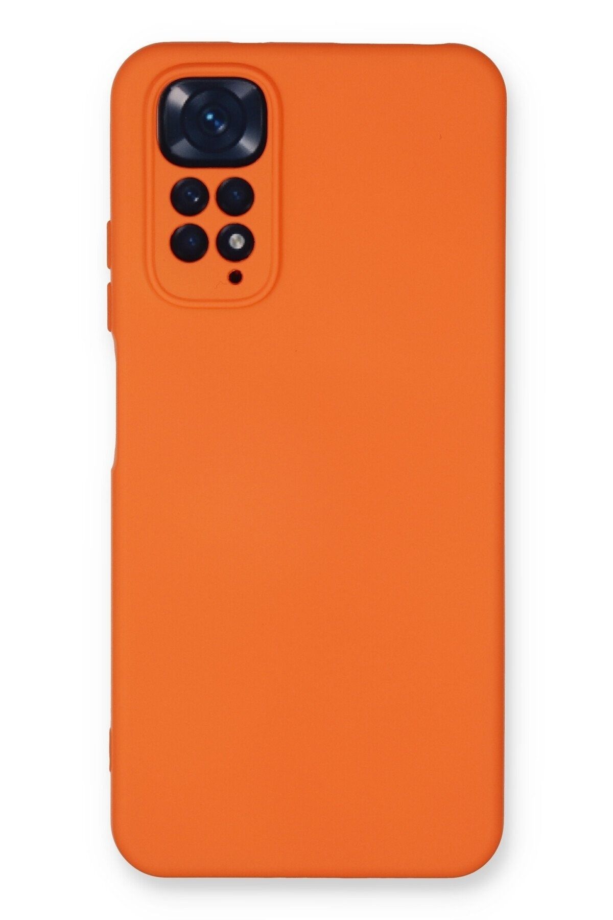 HappyCase Xiaomi Redmi Note 11s Kılıf Nano Içi Kadife Silikon - Turuncu