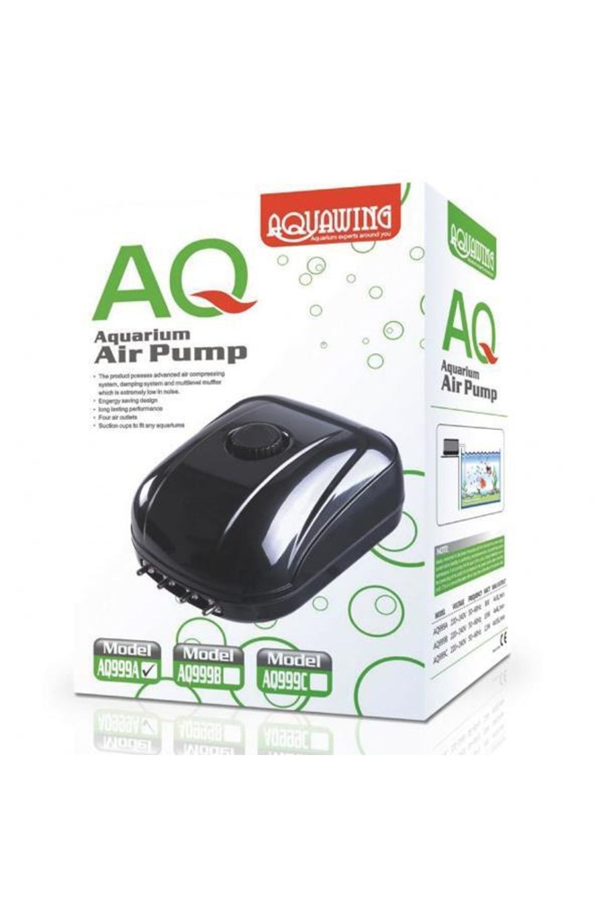 Aquawing Aq999a- Dört Çıkışlı Akvaryum Hava Motoru 8w 4x3l/min