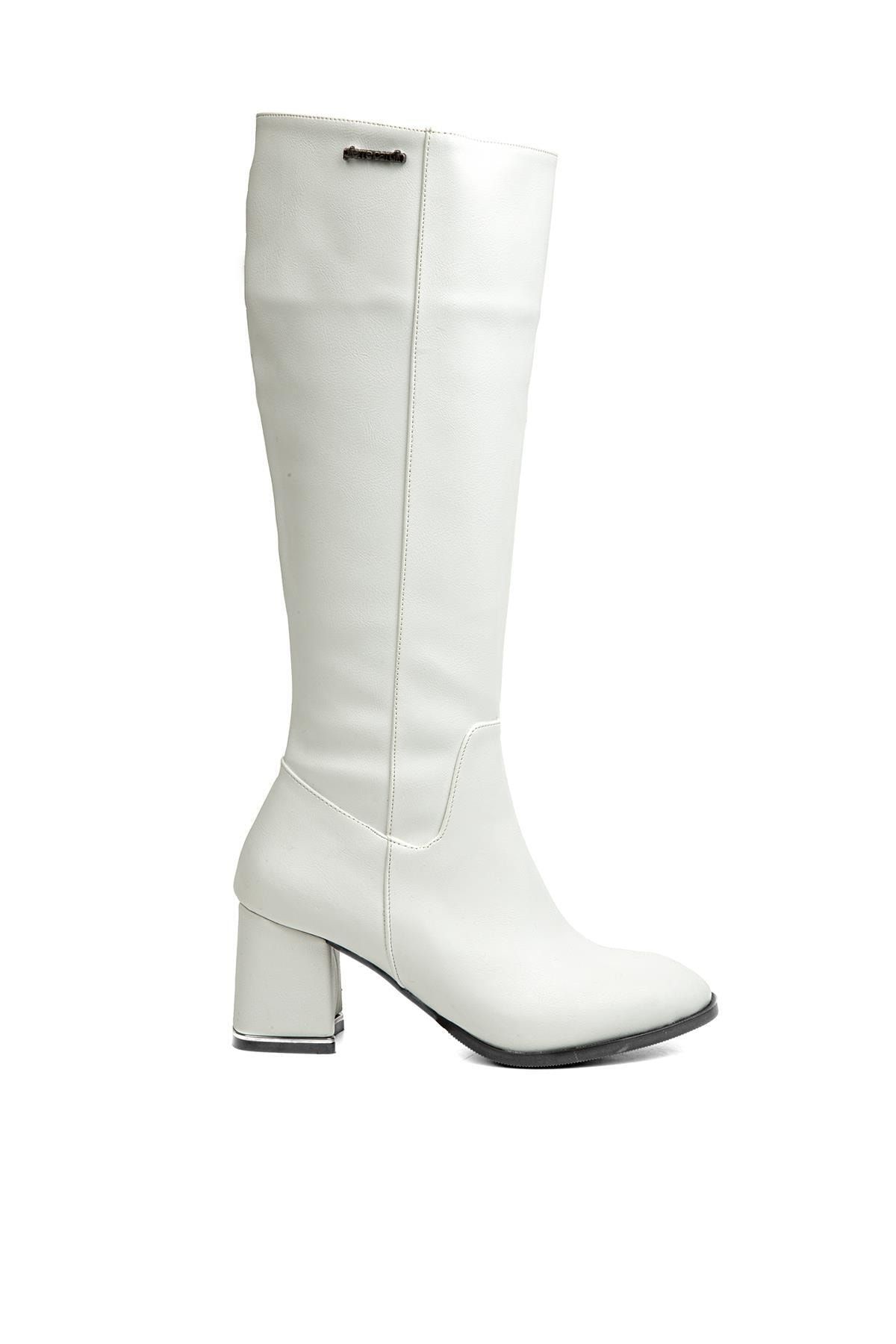 Pierre Cardin ® | Pc-52071-3076 Beyaz - Kadın Çizme