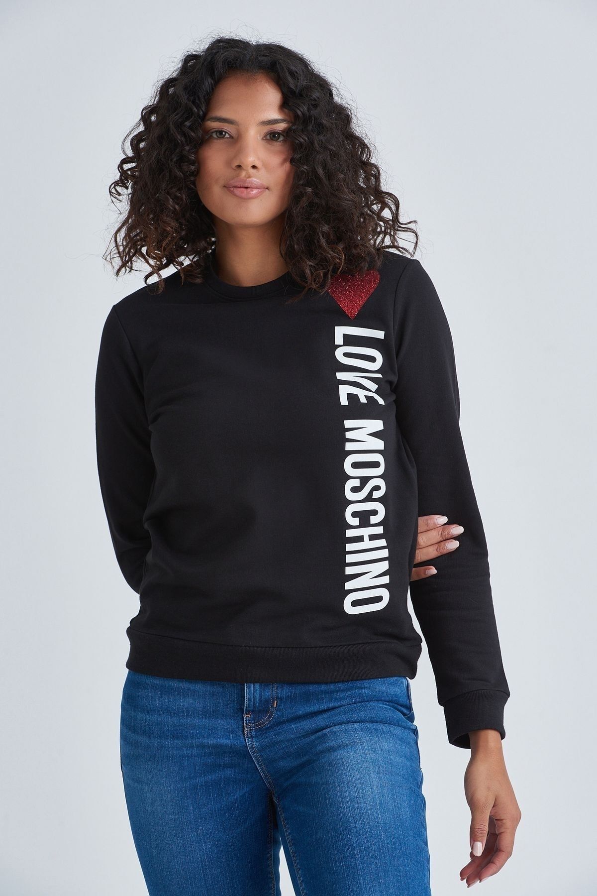 Moschino Kadın Logolu Sweatshirt