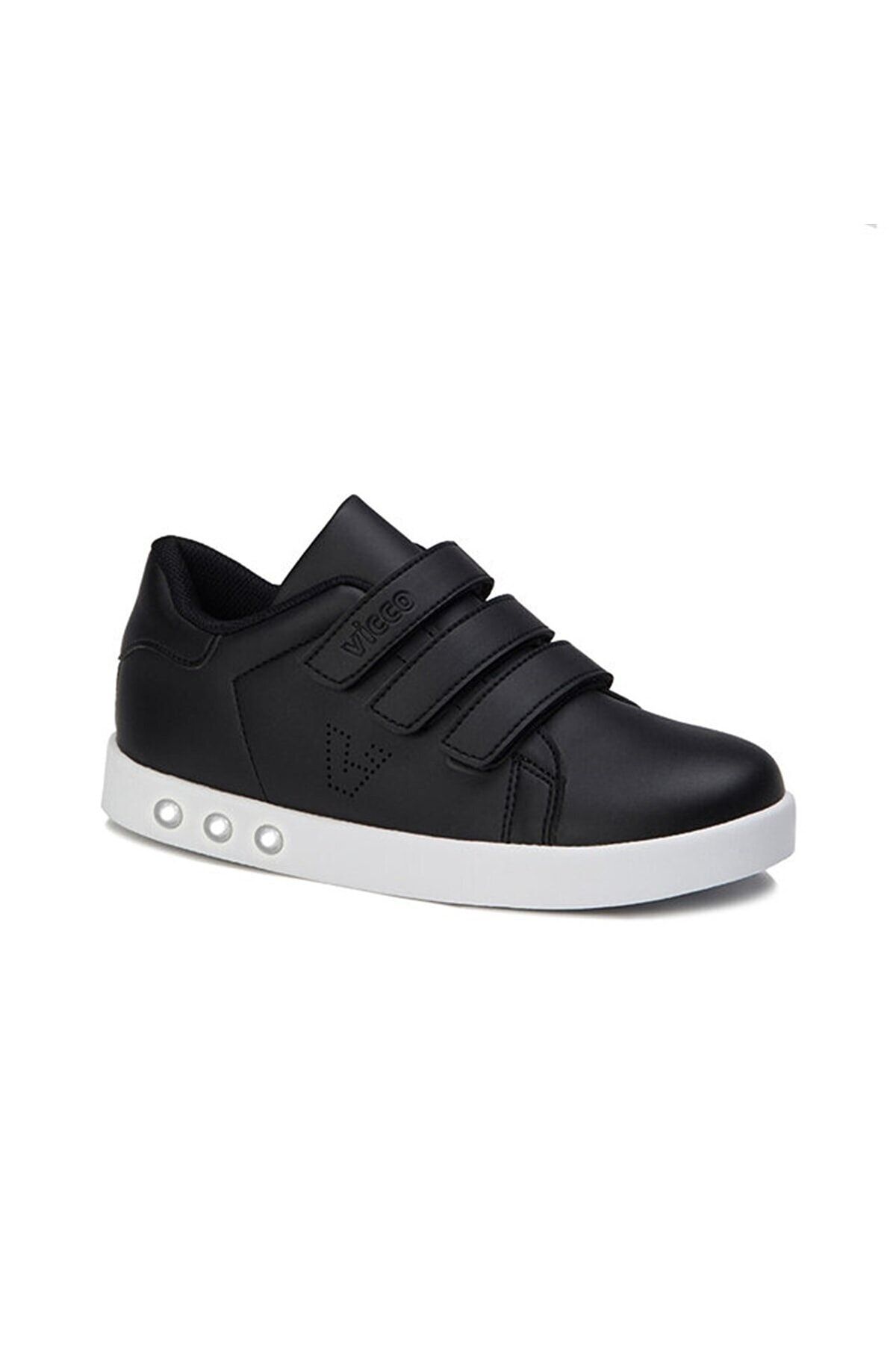 Vicco Oyo Işıklı Unisex Çocuk Siyah/beyaz Sneaker