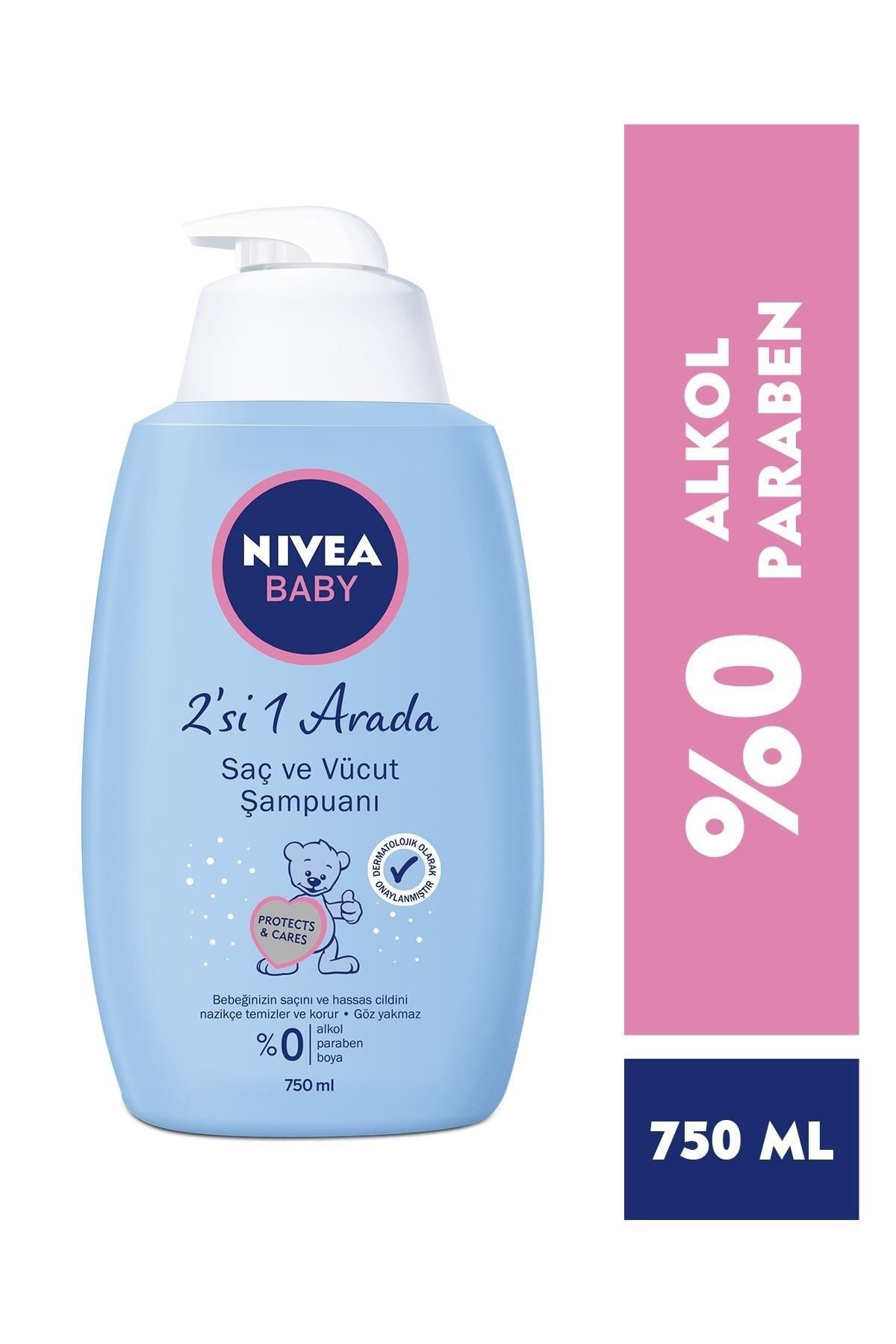 NIVEA Ikra Baby Saç Ve Vücut Şampuanı 750ml,hassas Bebek Cildi, Göz Yakmayan Bebek Şampuanı