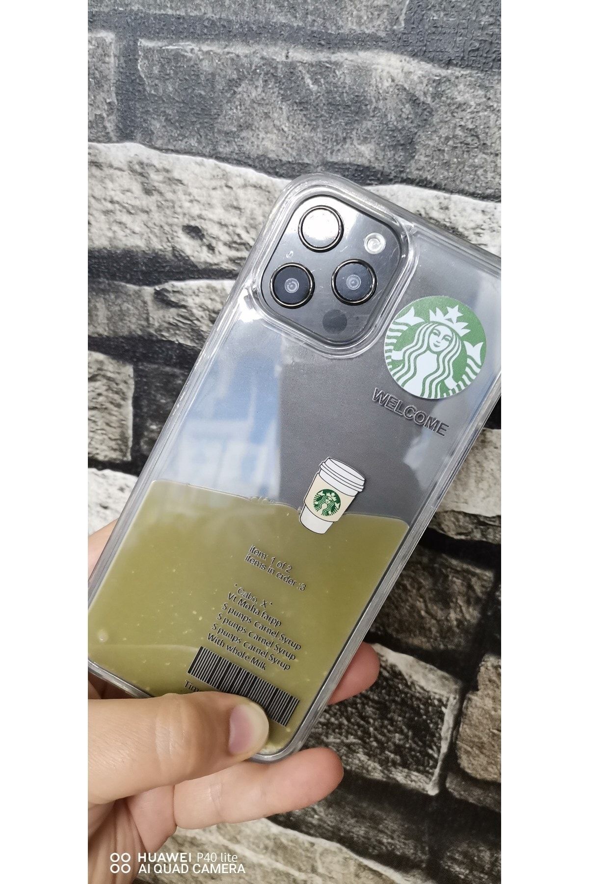 Dijimedia Iphone 11 Pro Max Kılıf Sulu Sütlü Coffe Bucks Silikon Hareketli Tasarım Tasarımlı Silikon Kılıf