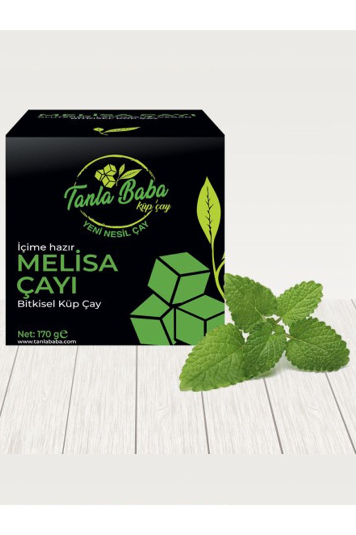 TanlaBaba Melisa Bitki Çayı 170 Gr Doğal Bitkisel Glutensiz Laktozsuz Vegan Küp Çay