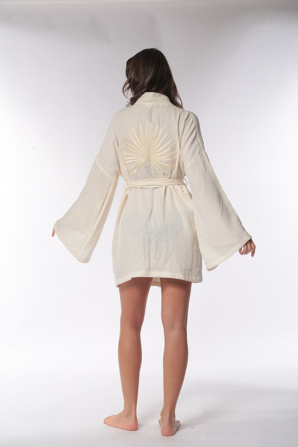 Minteks Tropıcal Kadın Kimono Ceket