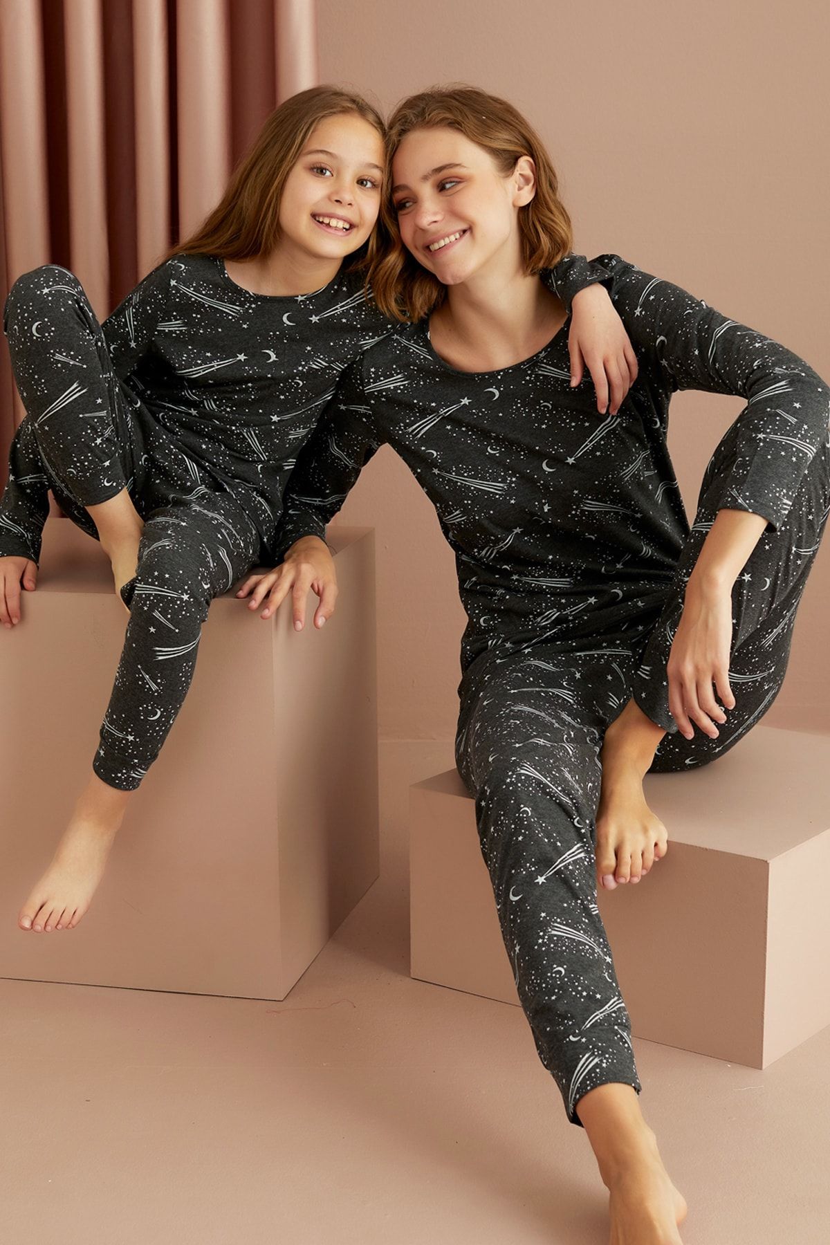 Siyah İnci Pijama Takım
