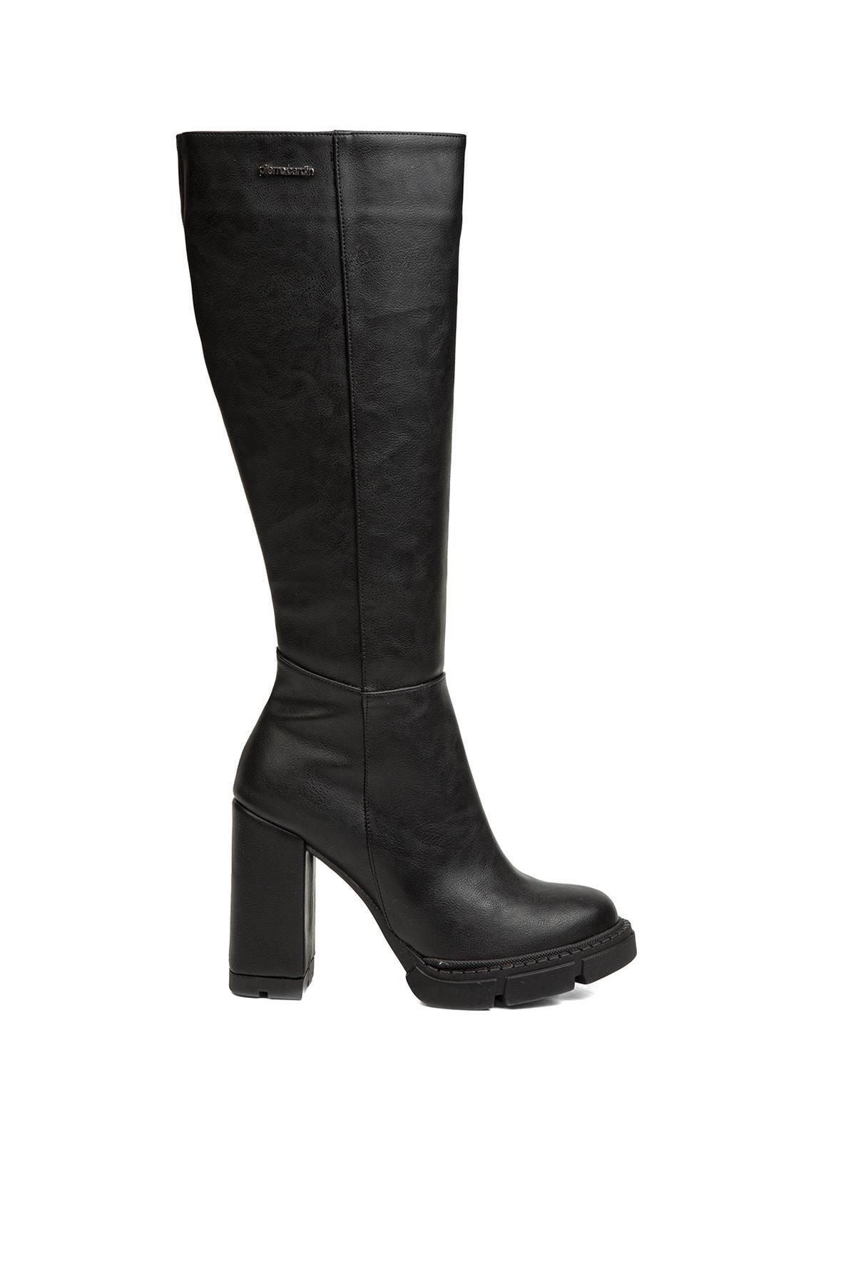 Pierre Cardin ® | Pc-52070-3076 Siyah Cilt - Kadın Çizme