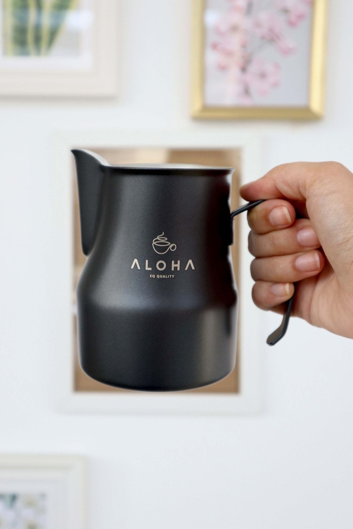 ALOHA Kahve Süt Potu 500ml - Siyah