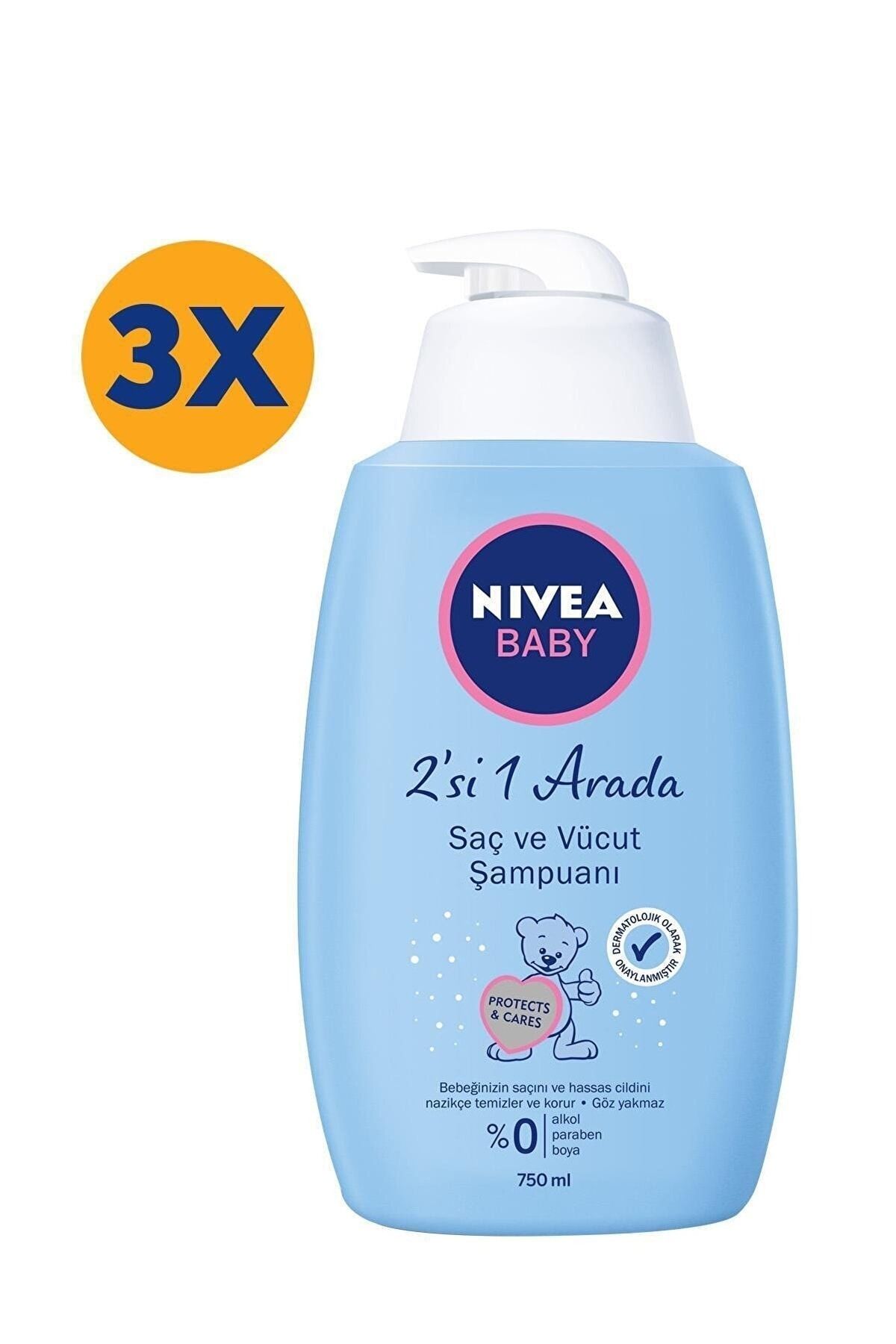 NIVEA Bebek Şampuanı 750 Ml x3 Avantajlı Paket