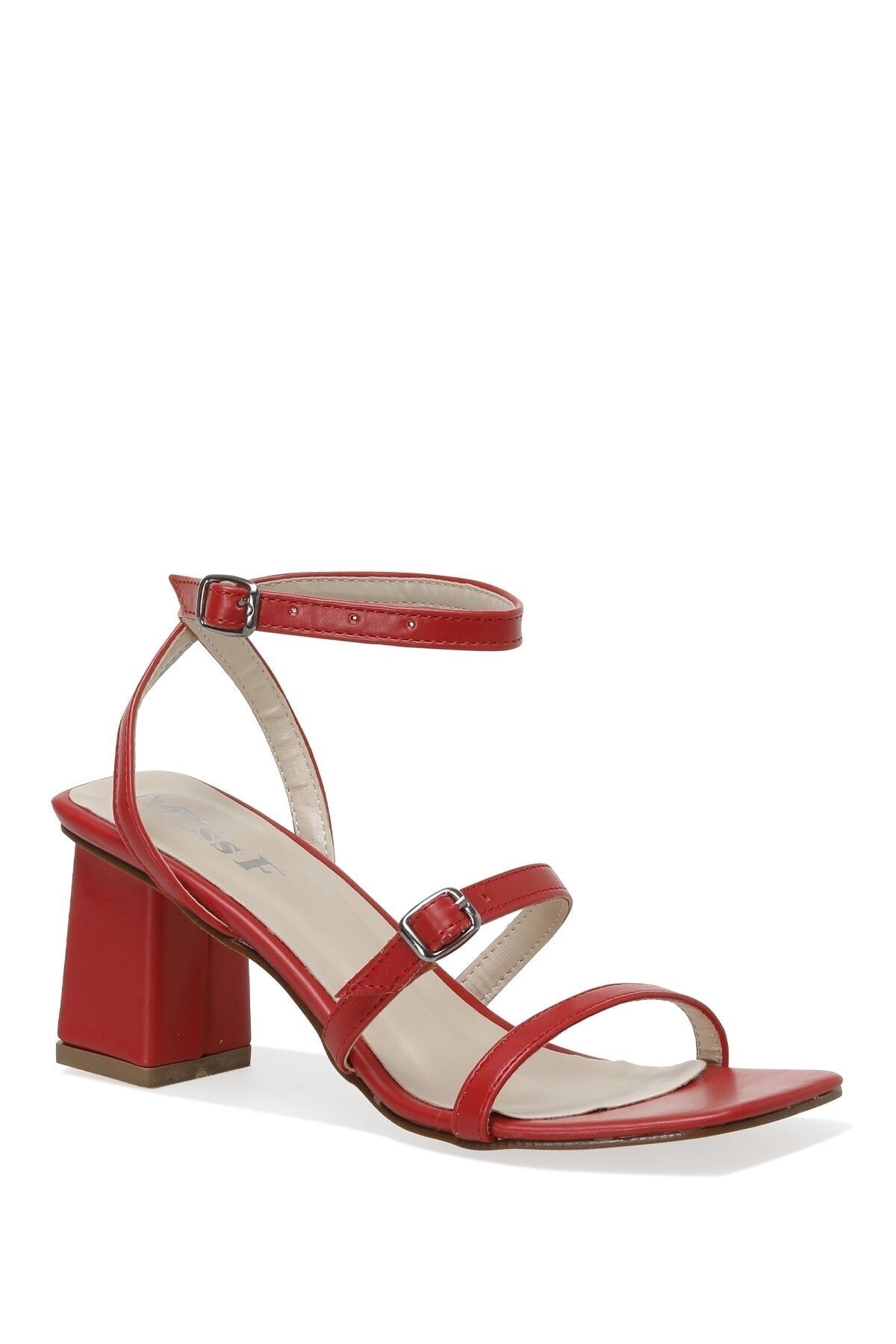 Missf Ds22049 2fx Kırmızı Kadın Topuklu Sandalet