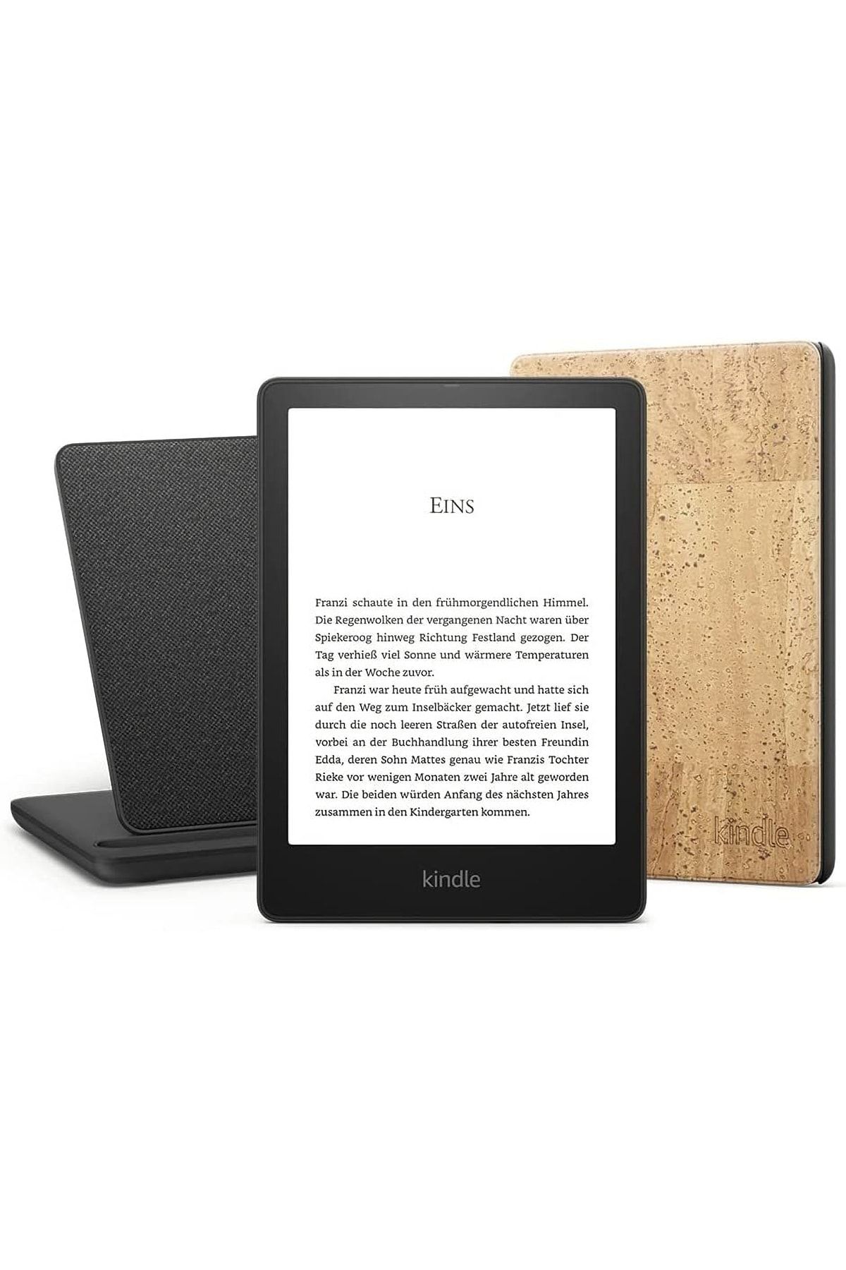 Amazon 6.8" Paperwhite 5 E Kitap Okuyucu 32 Gb + Orijinal Mantar Kılıf + Kablosuz Şarj Ünitesi Reklamsız