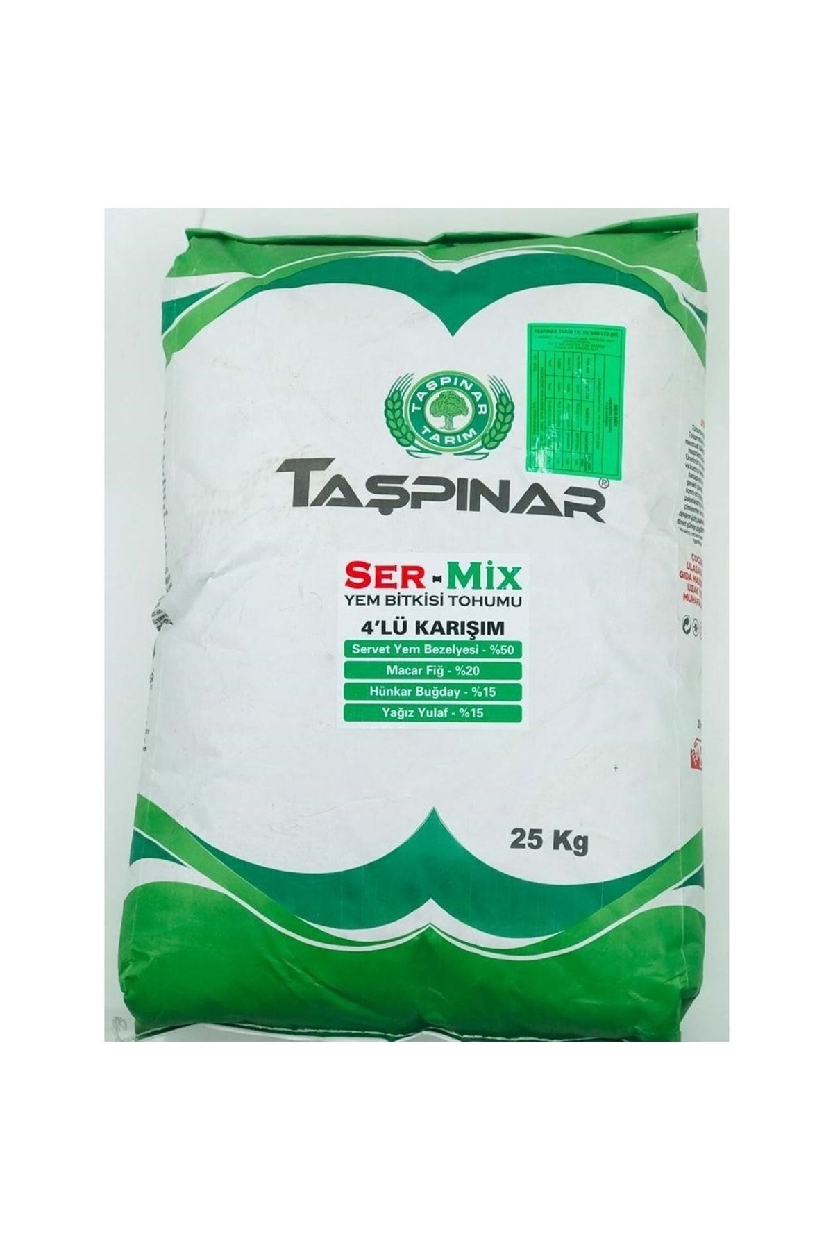 Taşpınar Ser-mix Yem Bezelyesi 4 Lü Karışım 25 Kg