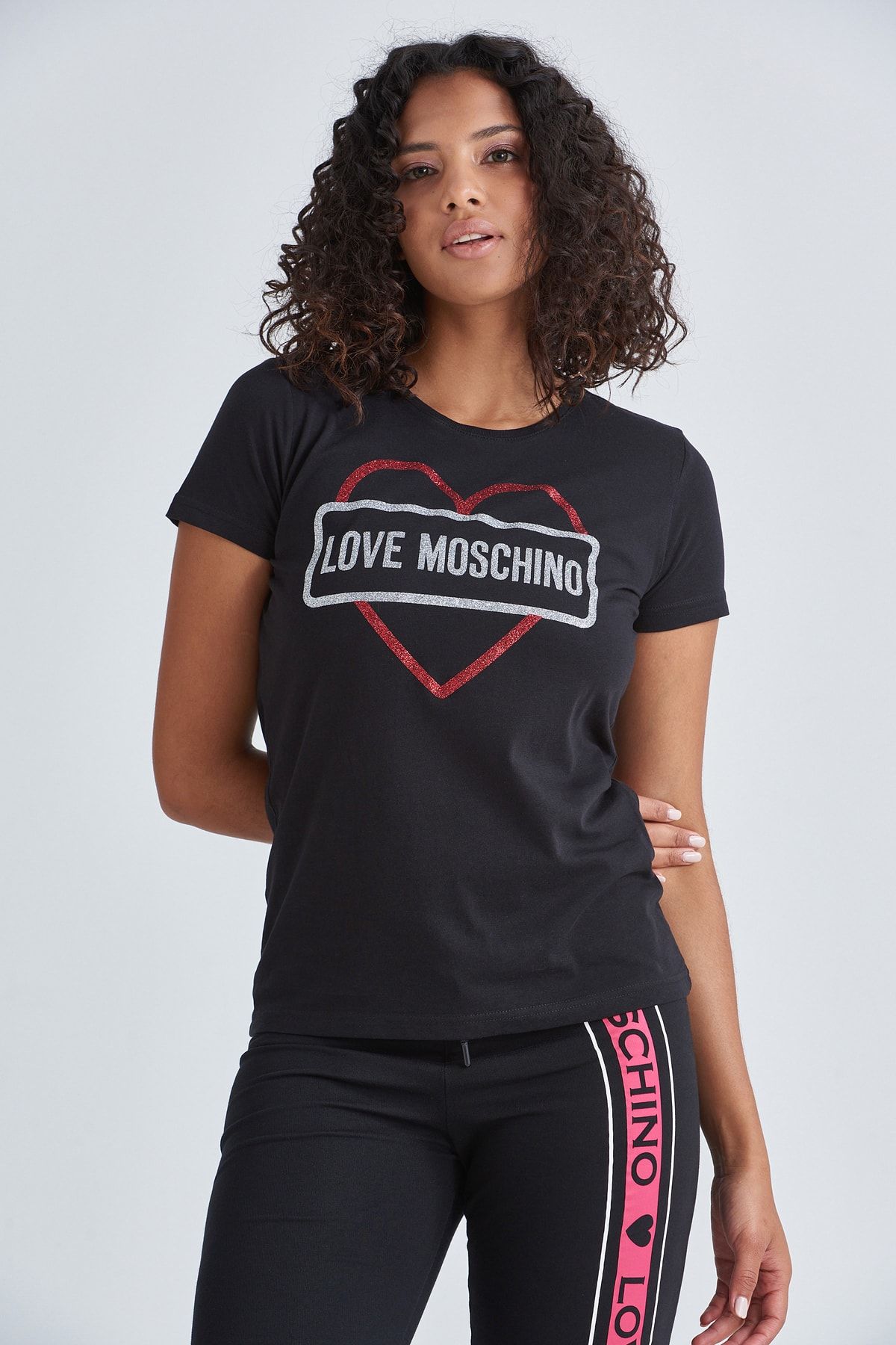 Moschino Kadın Logolu T-shirt