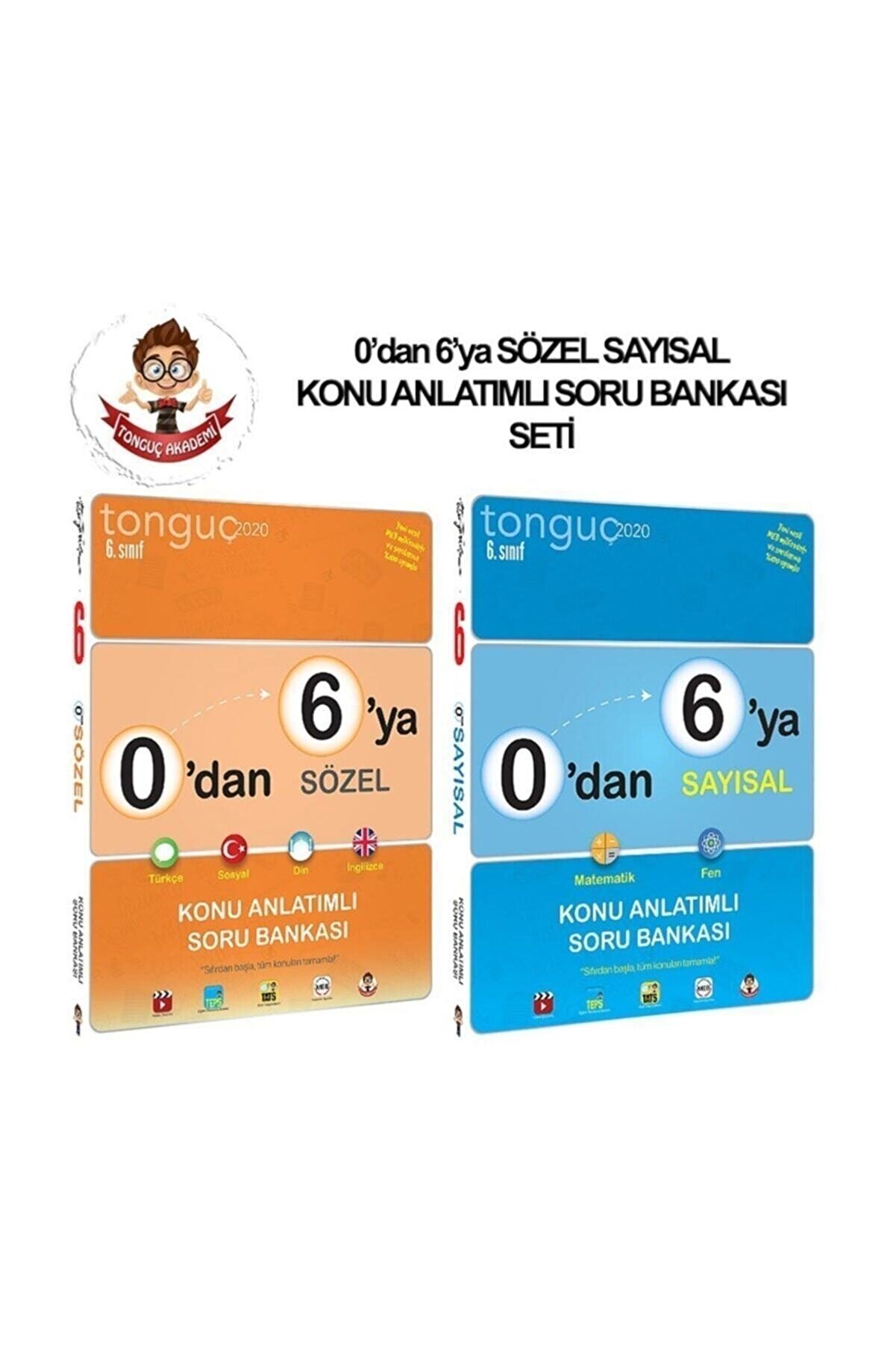 Tonguç Yayınları Tonguç 2020 0'dan 6'ya Sayısal Sözel Konu Anlatımlı Soru Bankası Seti