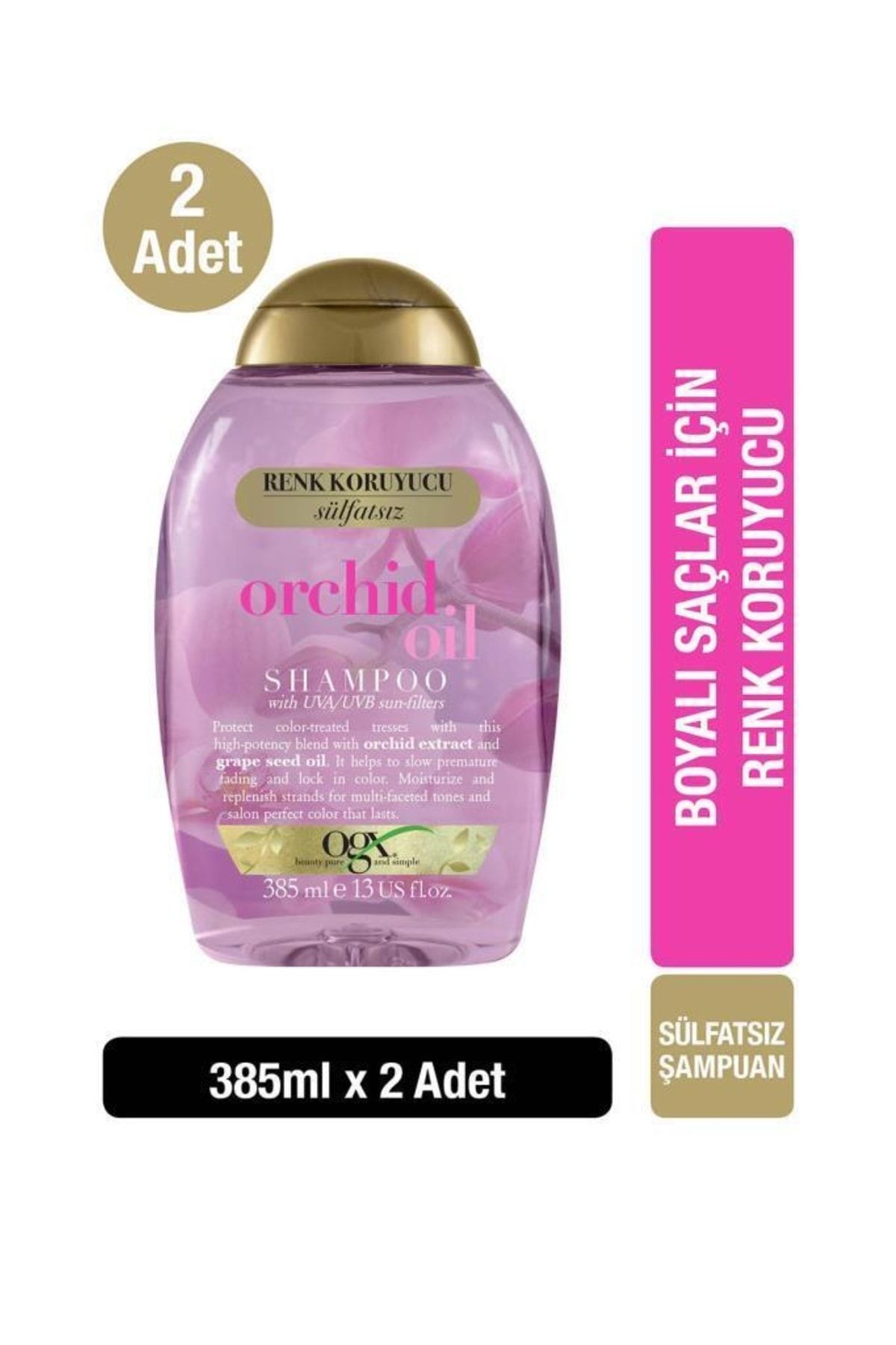 OGX Renk Koruyucu Orchid Oil Sülfatsız Şampuan 385 ml x2