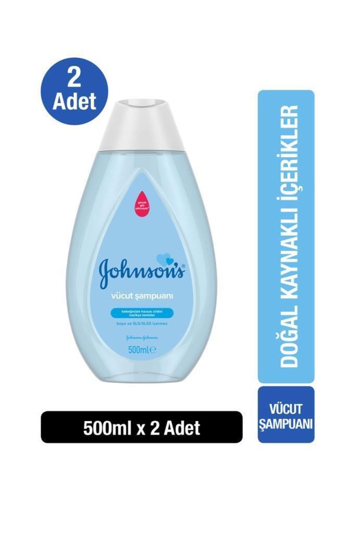 Johnson's Regular Vücut Şampuanı 500 ml X2