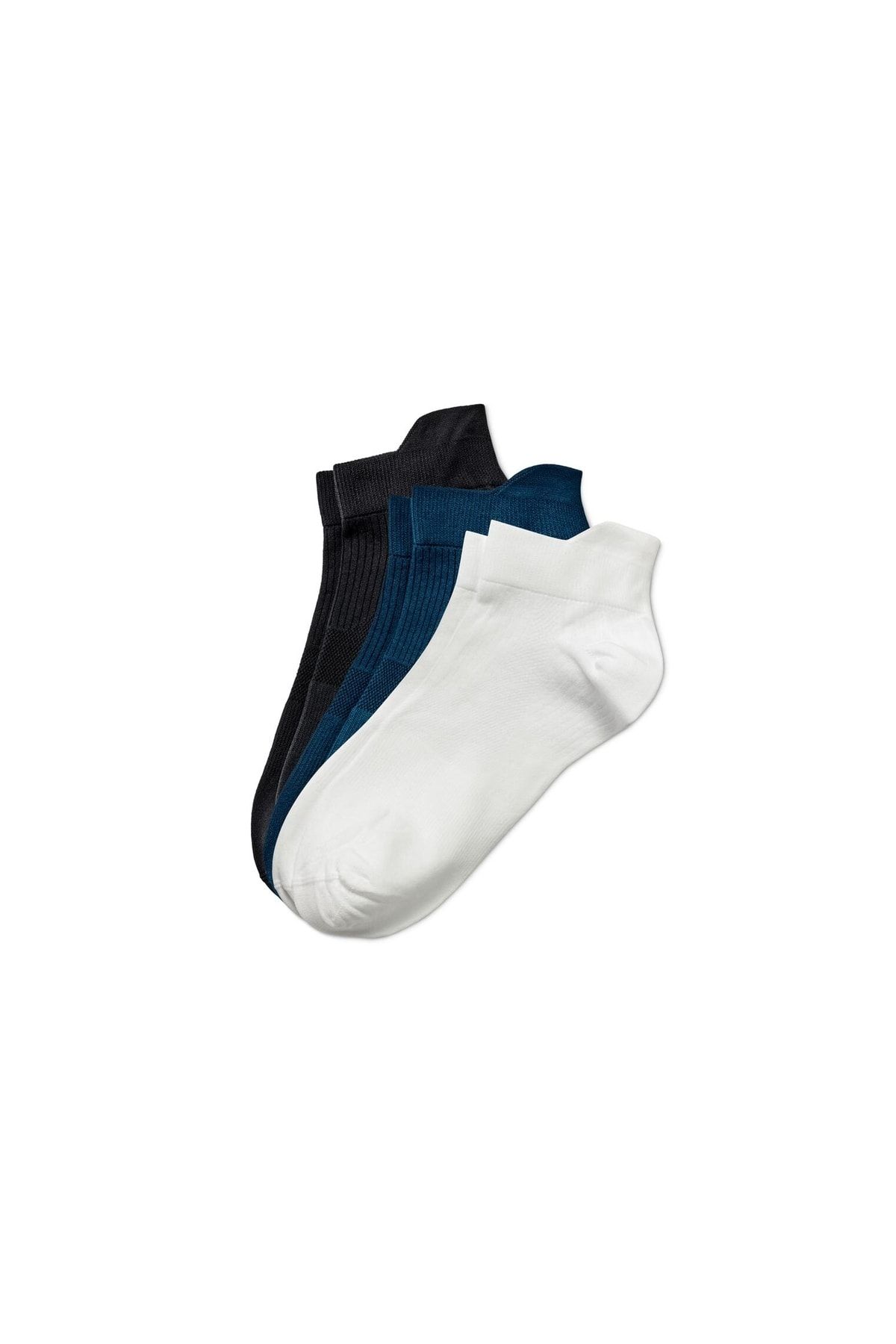 Tchibo Profesyonel Koşu Çorabı, Mavi, Beyaz, Antrasit