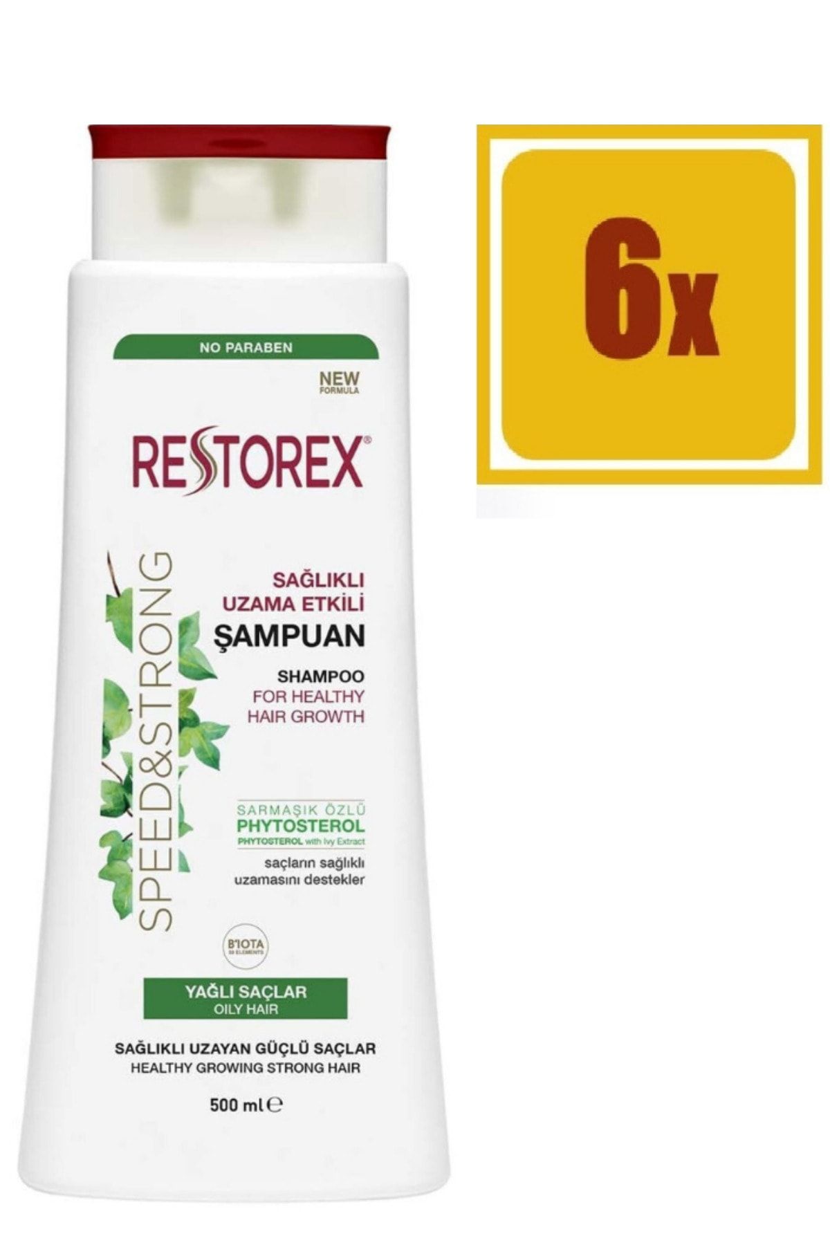Restorex Resto Yağlı Saçlar Şampuan 500 Ml 6 Adet