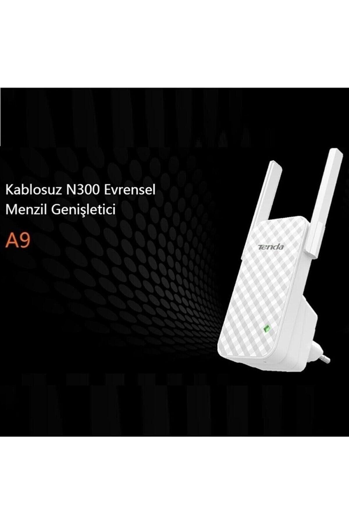 Tenda A9 300 Mbps Wifi-n 2 Antenli Sinyal Güçlendirici Access Point Repeater Menzil Genişletici