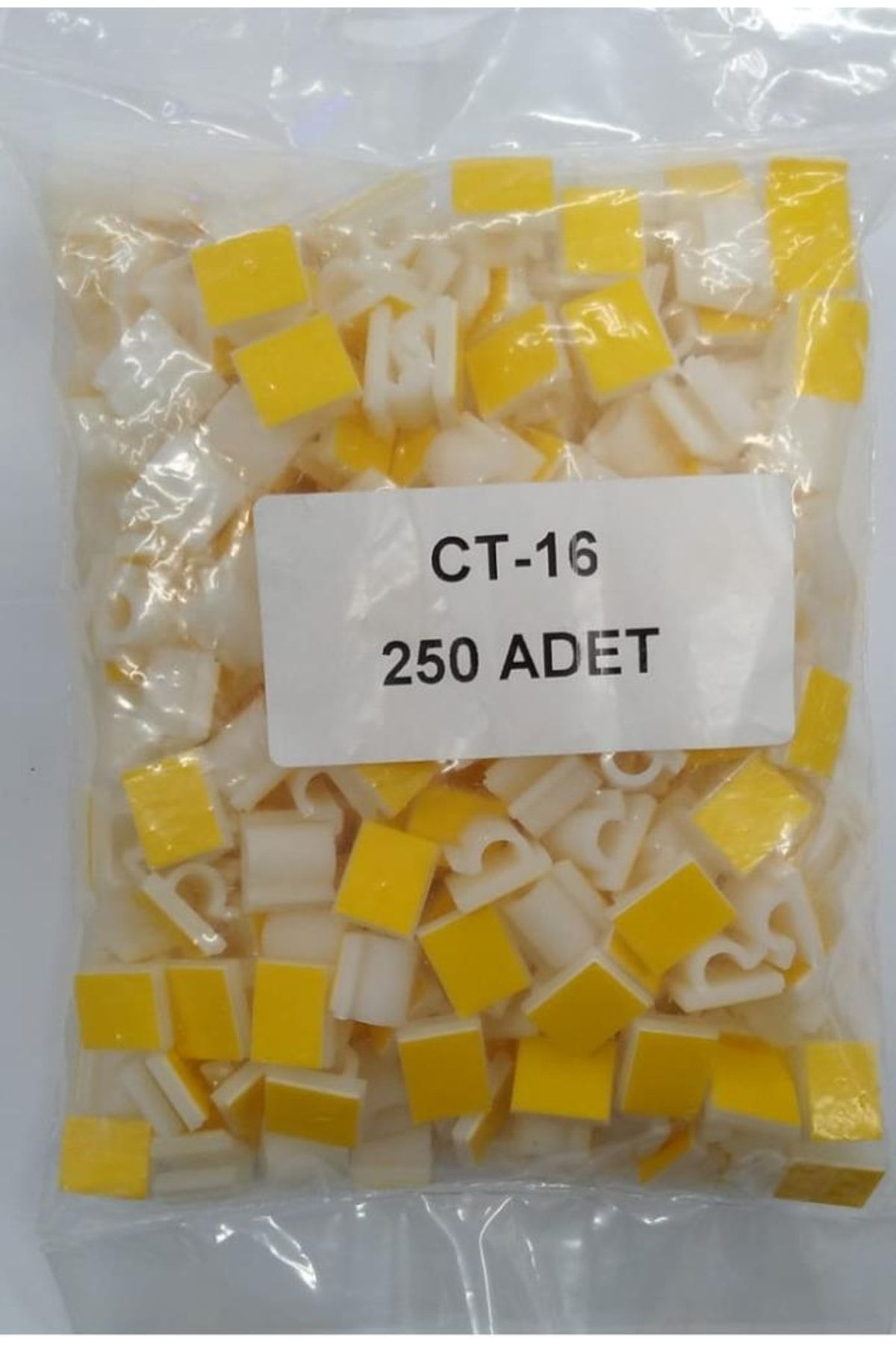 Mykablo Ct-16 Yapışkanlı Kablo Tutucu Klips - 250 Adet