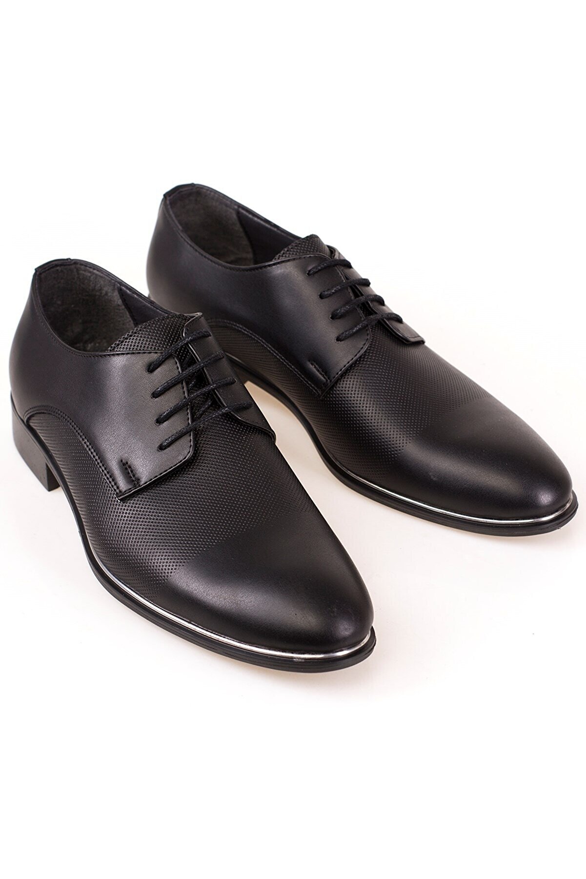 depderi Klasik Erkek Siyah Damatlık Ve Takım Elbiseye Uygun Ayakkabı