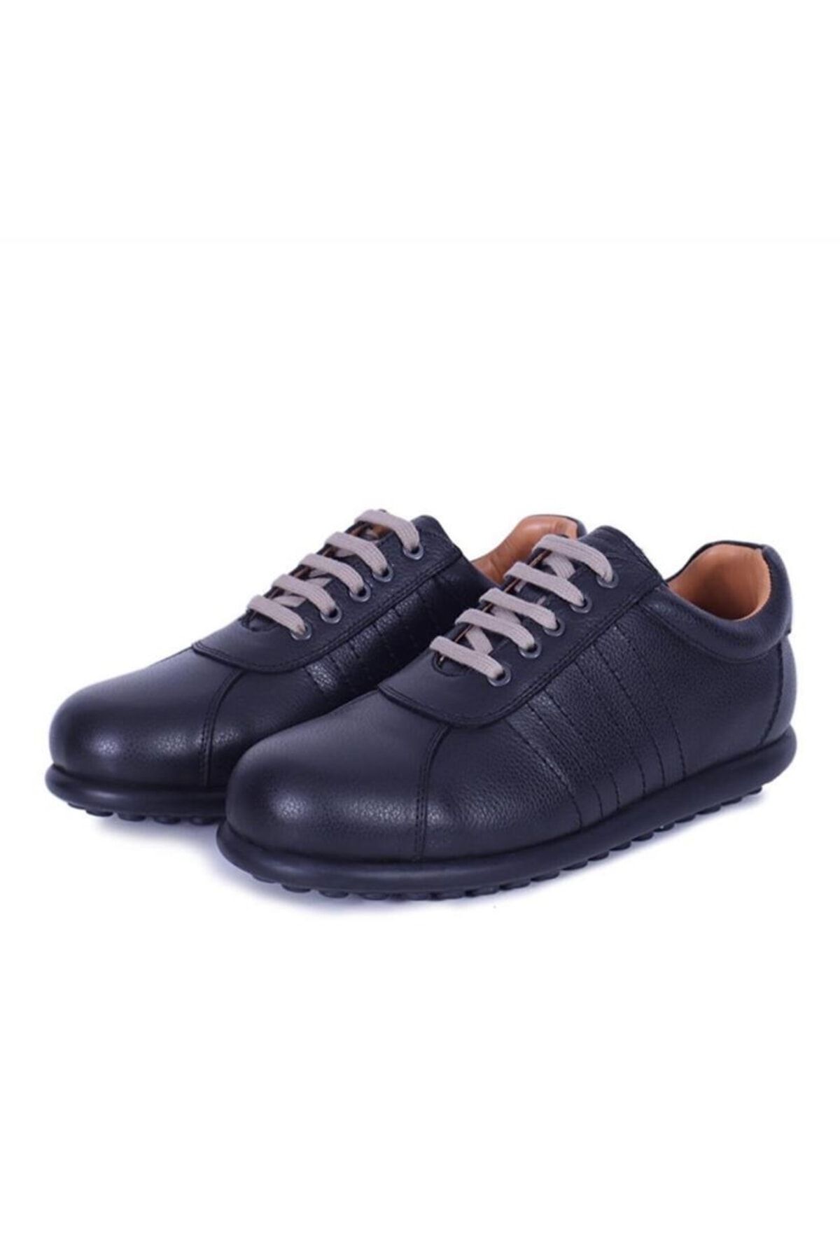 TREND Pango Hakiki Deri Klasik Siyah Unısex Ayakkabı