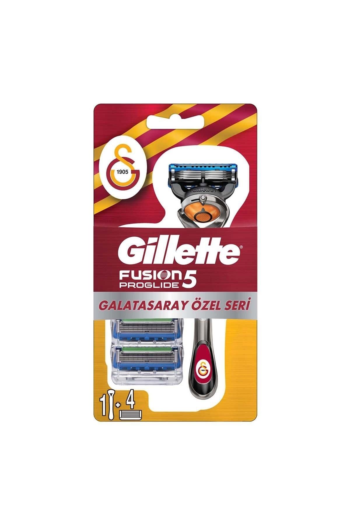 Gillette Fusion 5 Proglide Tıraş Makinesi + 4'lü Yedek Başlık Galatasaray Özel Seri