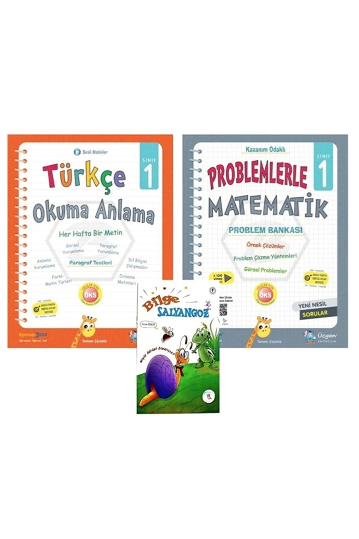 Üçgen Yayıncılık Üçgen 1.sınıf Türkçe Okuma Anlama + Problemlerle Matematik