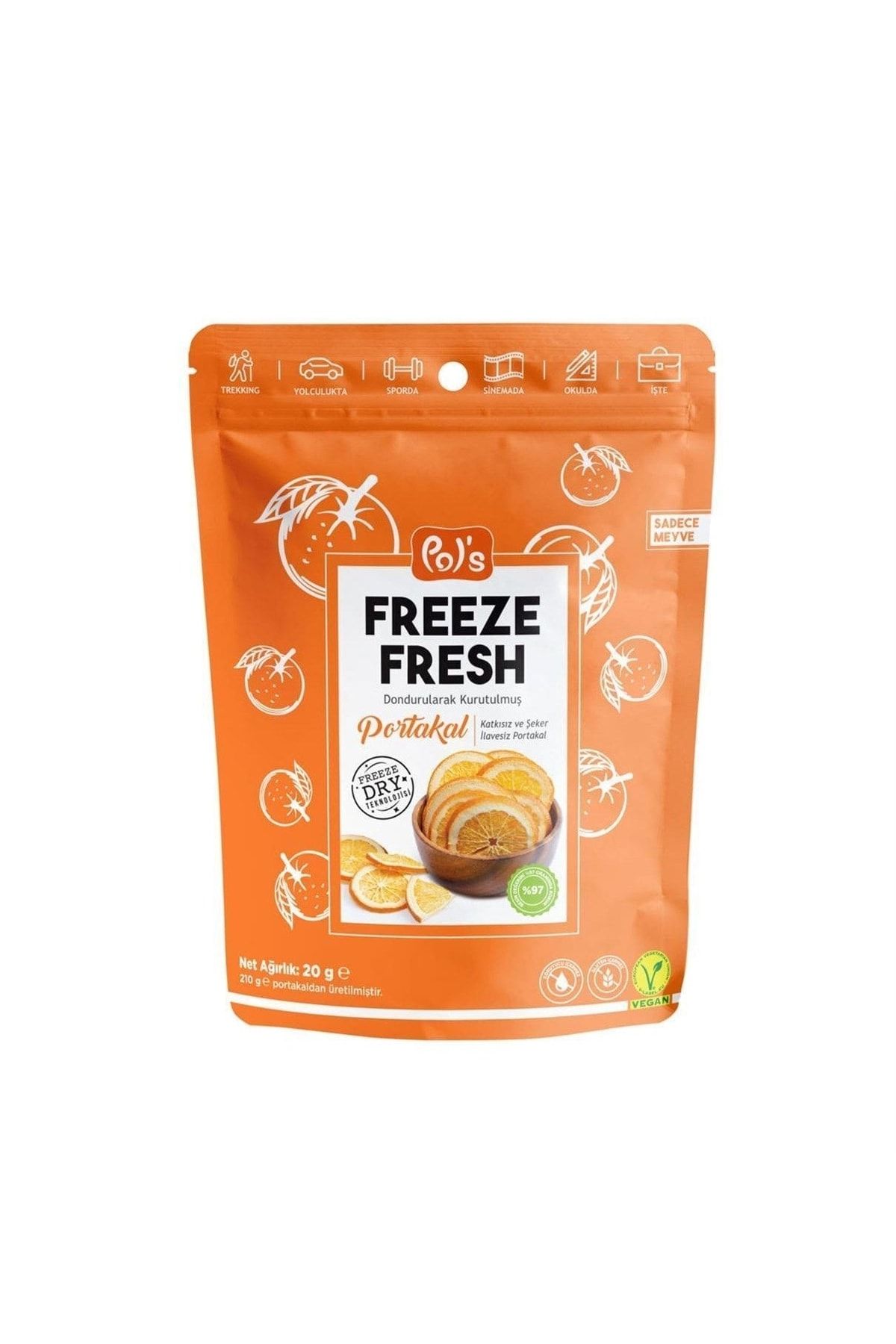 Pol's Freeze Fresh Dried Portakal 20 gr