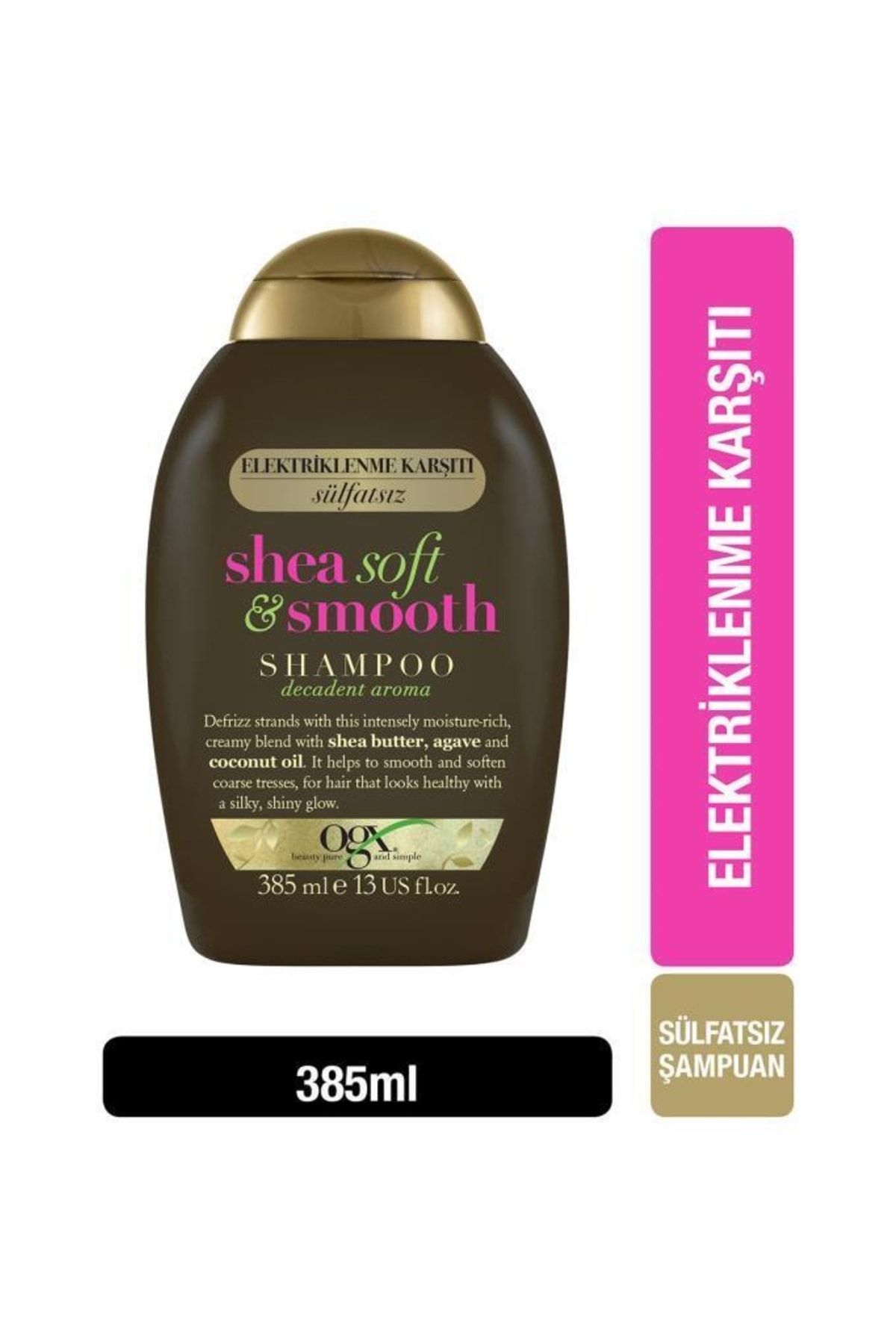 OGX Elektriklenme Karşıtı Shea Soft&Smooth Sülfatsız Şampuan 385 ml