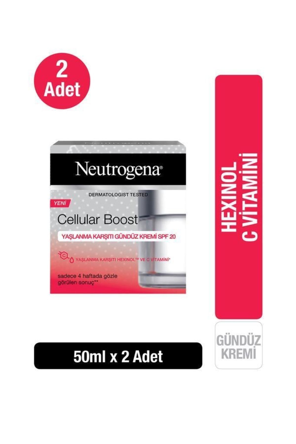 Neutrogena Cellular Boost Yaşlanma Karşıtı Gündüz Kremi Spf 20 50 ml X 2 Adet