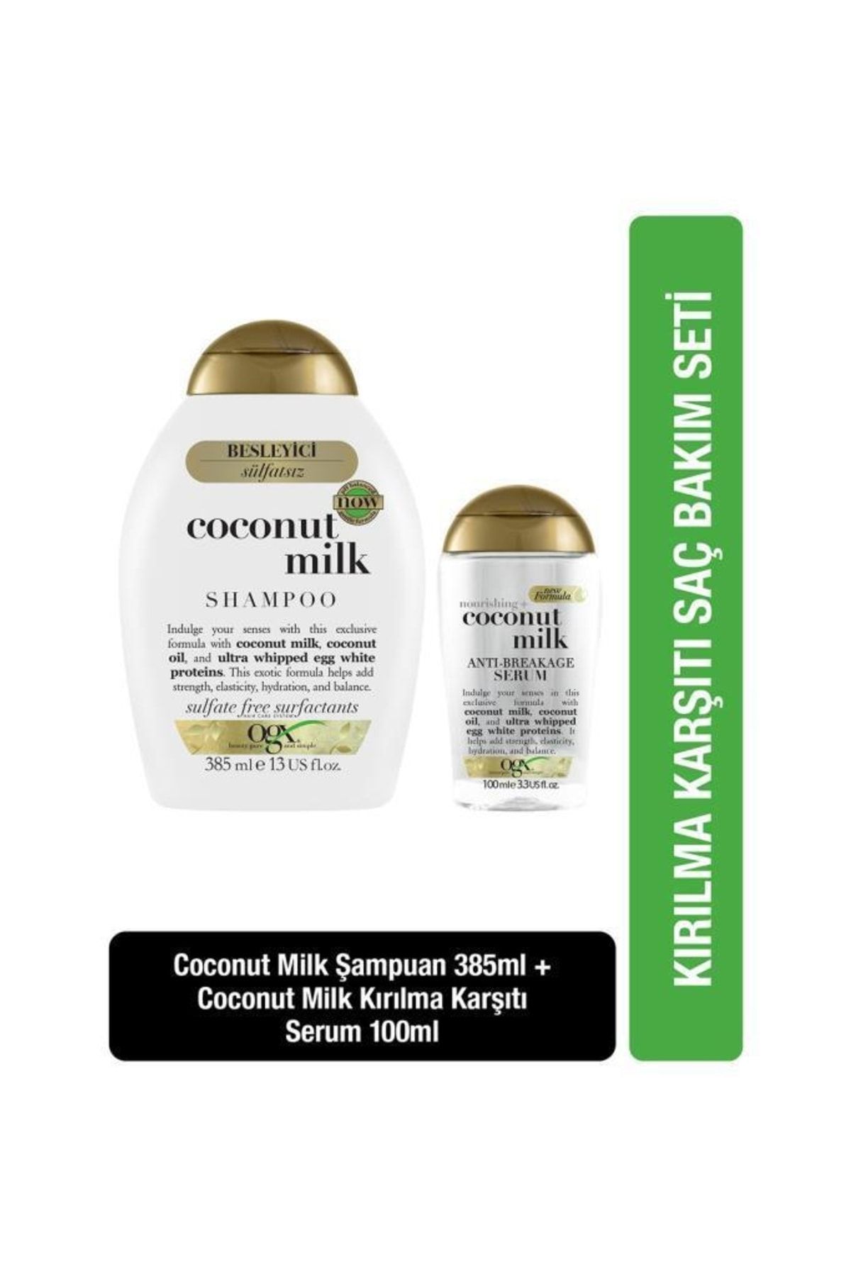 OGX Besleyici Coconut Milk Sülfatsız Şampuan 385 Ml+serum 100 ml