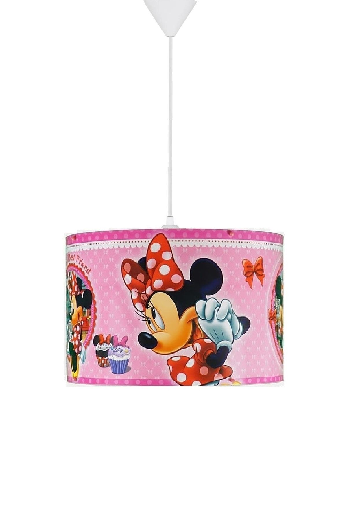 DİSNEY Ykc Minnie Mouse Çocuk Odası Panorama Tavan Sarkıt-pembe