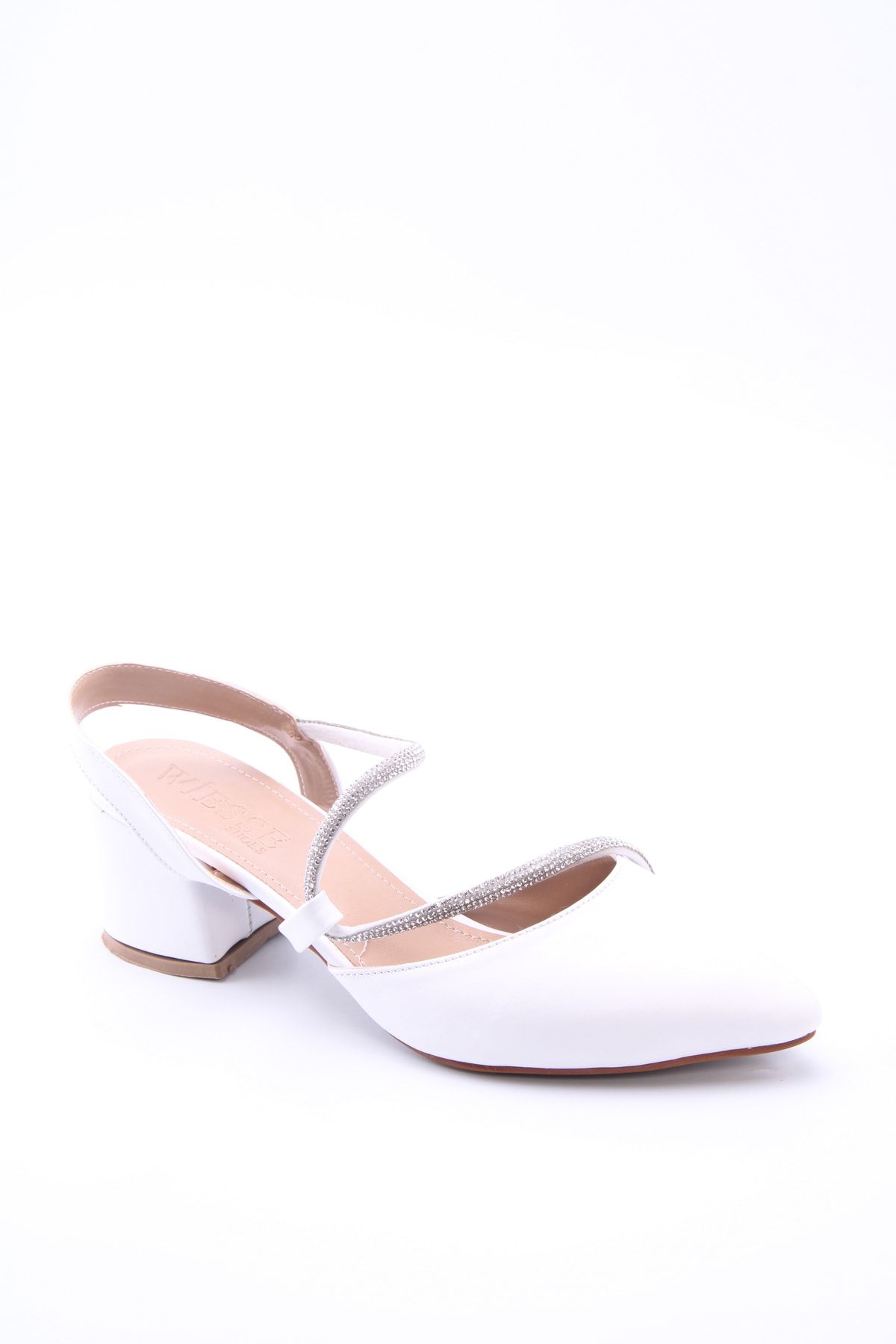 eformoda by emre yılmaz Beyaz Kadın Klasik Topuklu Ayakkabı 7052