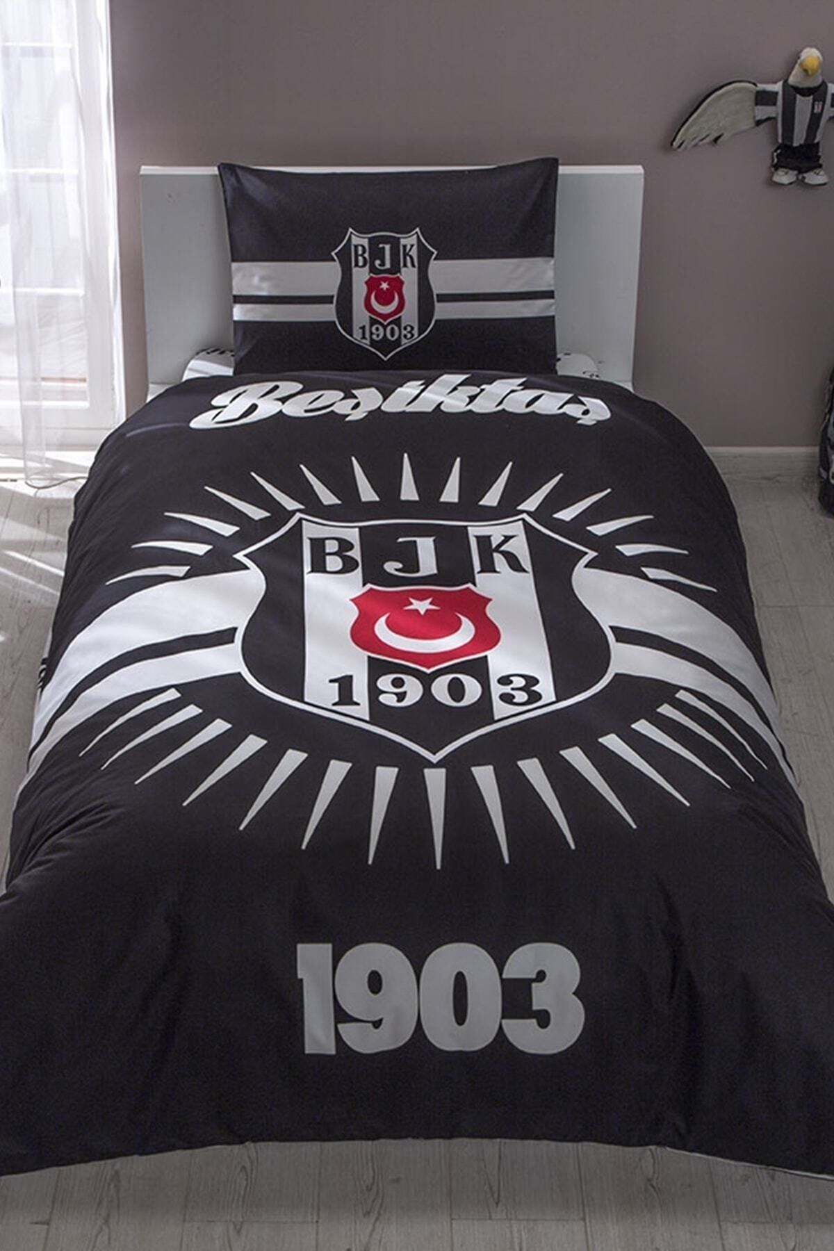 Taç Lisanslı Nevresim Tek Kişilik Beşiktaş Parlayan Güneş