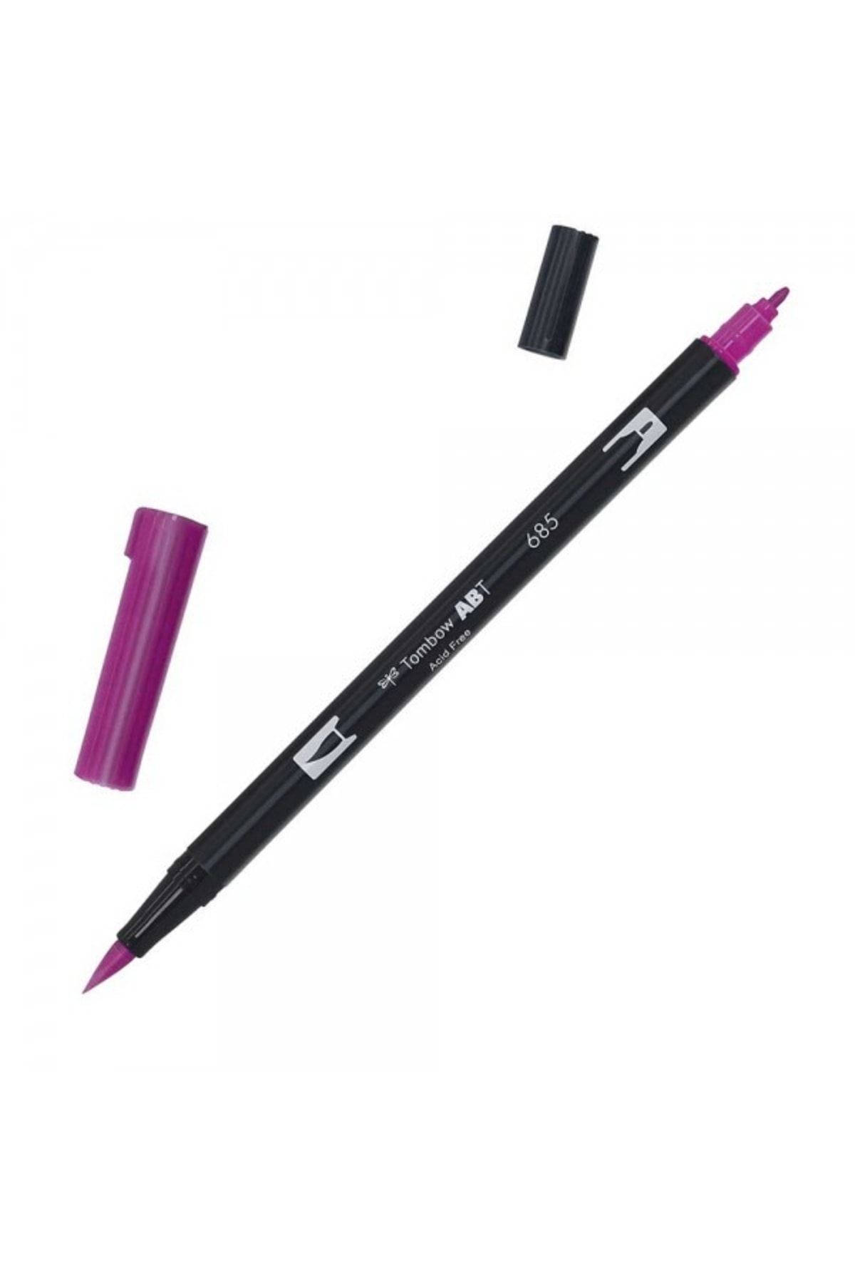 Tombow Ab-t Dual Brush Pen Grafik Kalemi - Magenta