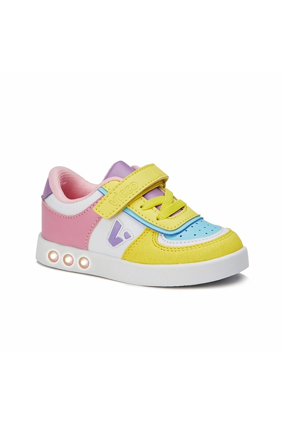 Vicco Sam Işıklı Kız Bebe Sarı Sneaker