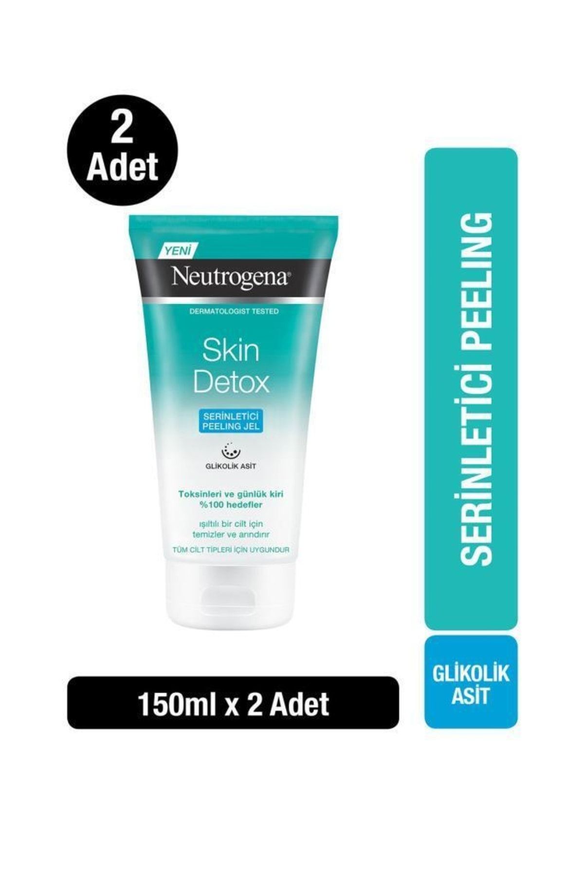 Neutrogena Skin Detox Serinletici Peeling Jel 150 ml X 2 Adet 35746614307202