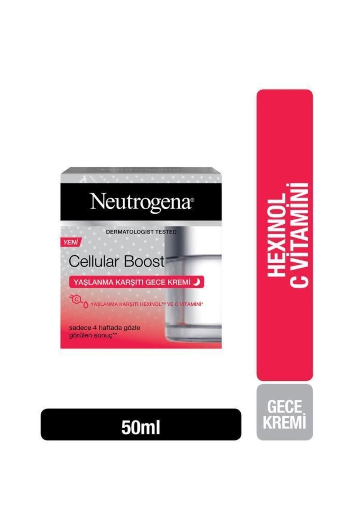 Neutrogena Yüz Bakım Kremi & Cellular Boost Yaşlanma Karşıtı Gece Bakım Kremi 50ml