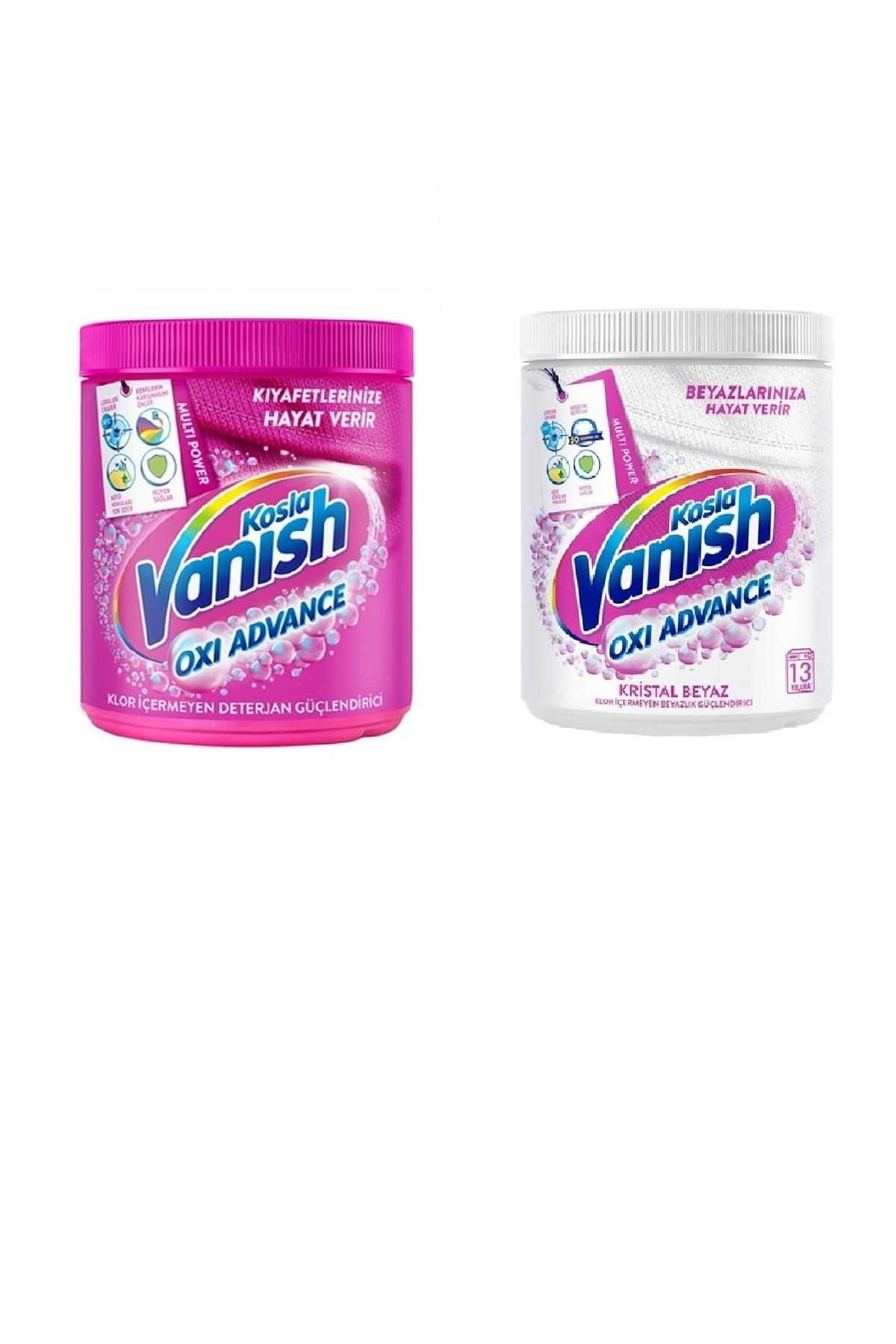 Vanish Kosla Oxi Action Leke Çıkarıcı 400 Gr Beyaz Ve 400 Gr Renkliler (2'si Bir Arada)