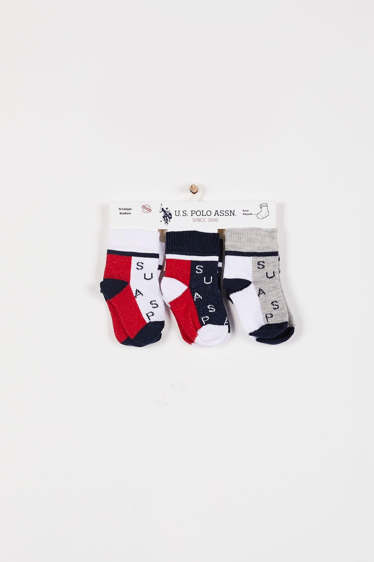 U.S. Polo Assn. U.s. Polo Assn Lisanslı Alphabet Lacivert Erkek Bebek Çorap