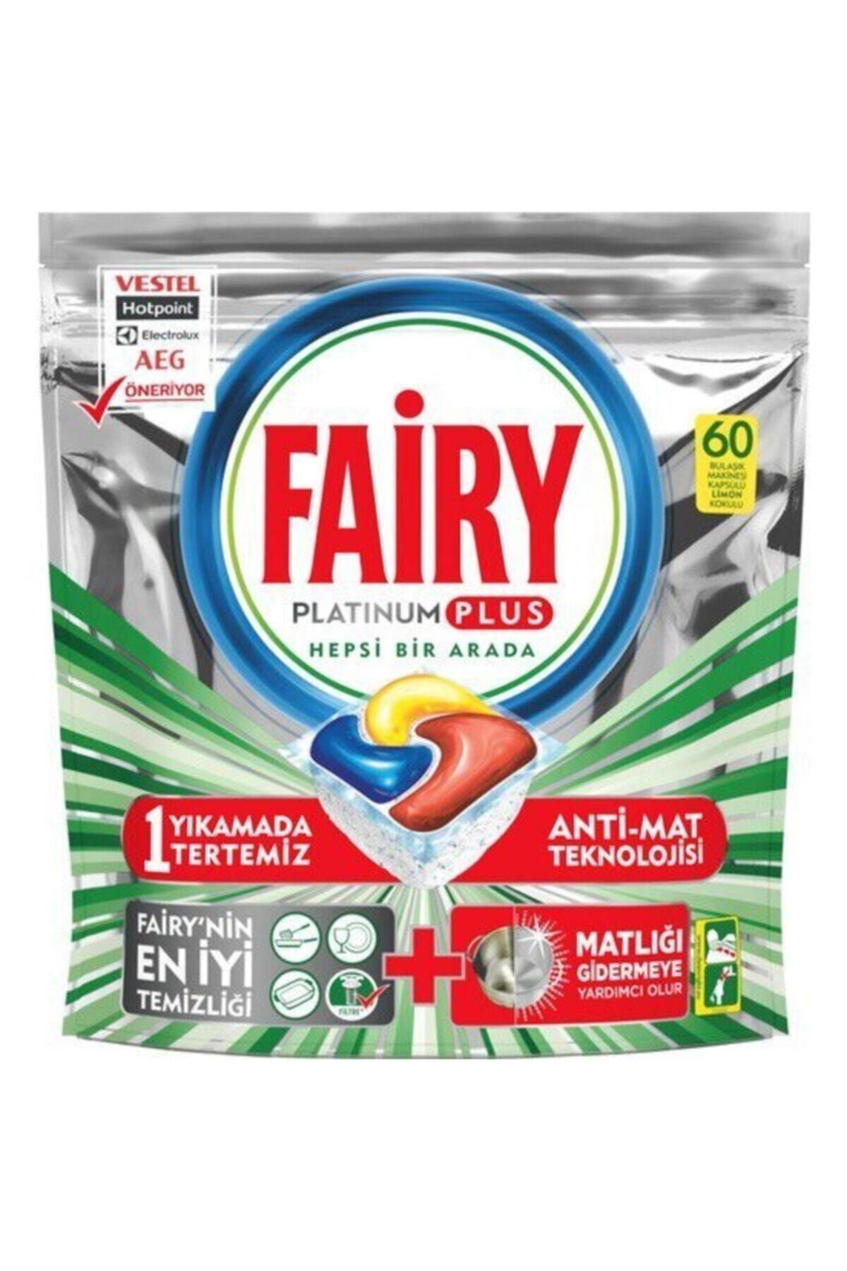 Fairy Platinum Plus Hepsi Bir Arada Bulaşık Makinesi Deterjanı Kapsülü 60 Yıkama
