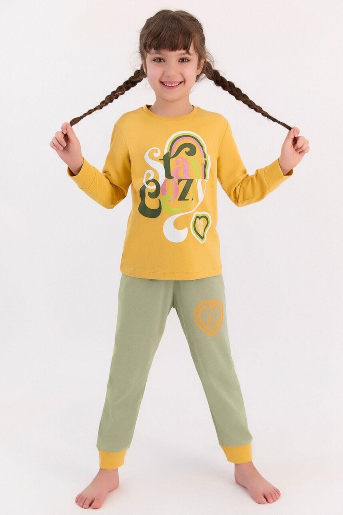 U.S. Polo Assn. U.s Polo Assn Stay Cozy Hardal Kız Çocuk Pijama Takımı