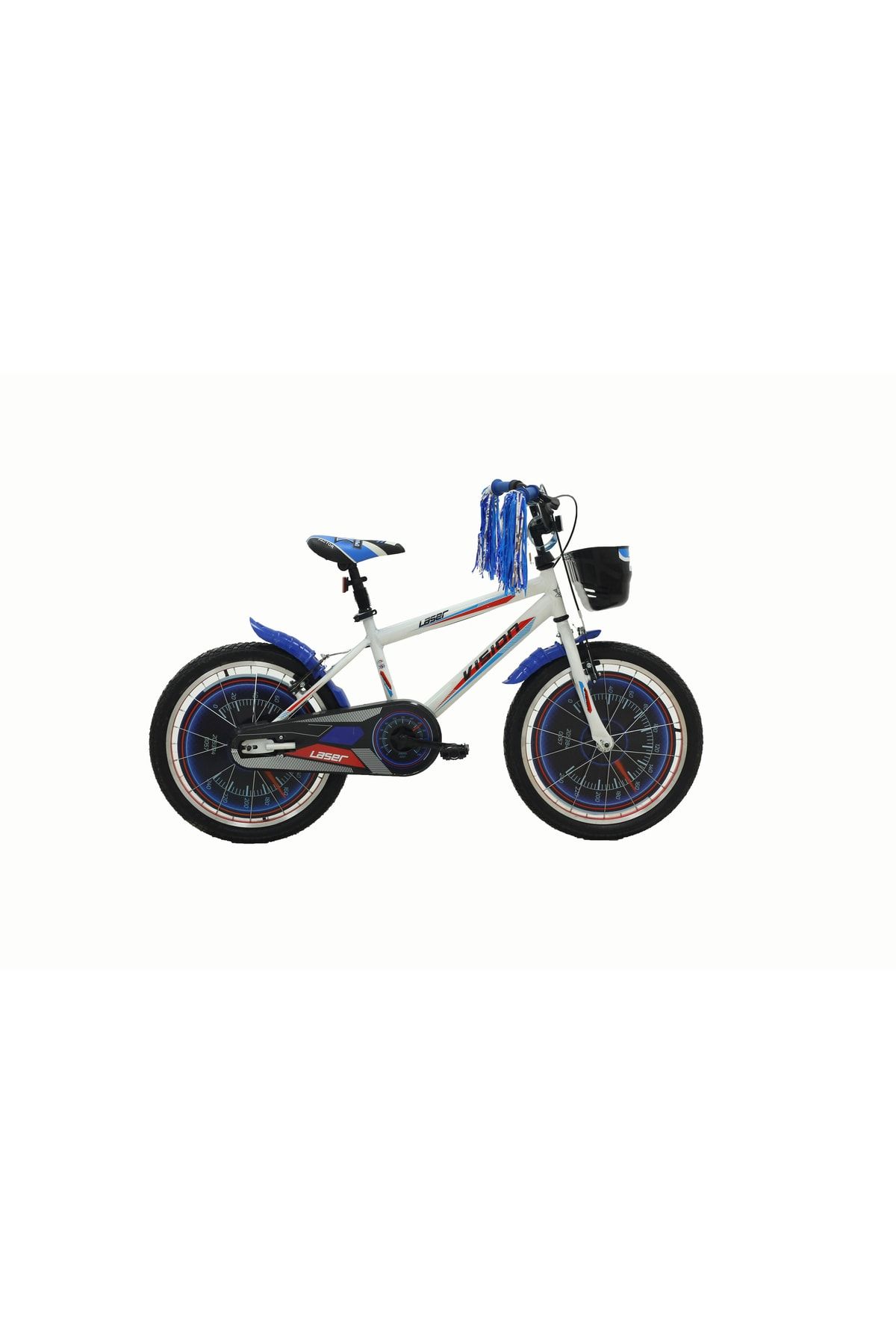 Vision Belderia Laser 20" Jant Vitessiz V-fren Beyaz-mavi Çocuk Bisikleti