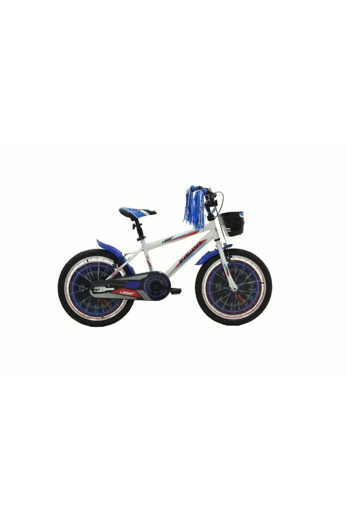 Vision Belderia Laser 16" Jant Vitessiz V-fren Beyaz-mavi Çocuk Bisikleti