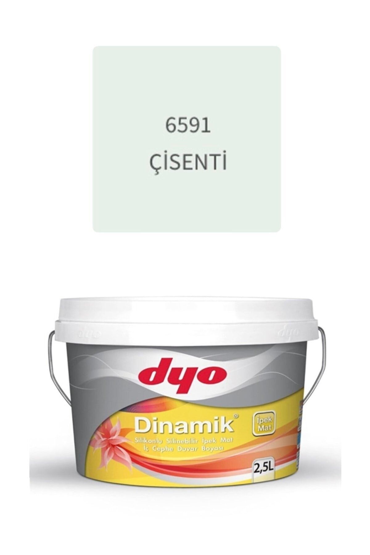 Dyo Dinamik Silikonlu Silinebilir Ipek Mat Iç Cephe Duvar Boyası 2.5 Lt Çisenti