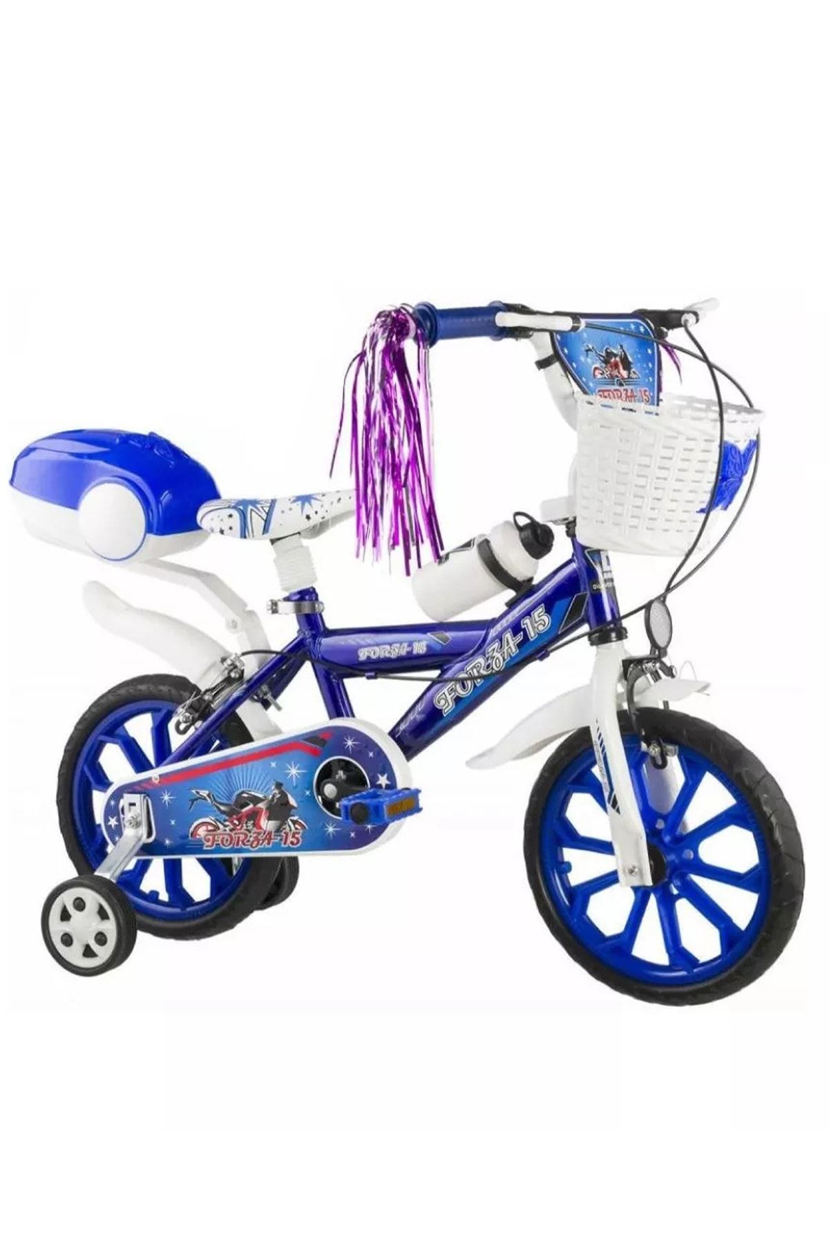 Holly 15 Jant Forza Çocuk Bisikleti 4-5-6-7 Yaş Mavi Bisiklet Dolgu Teker