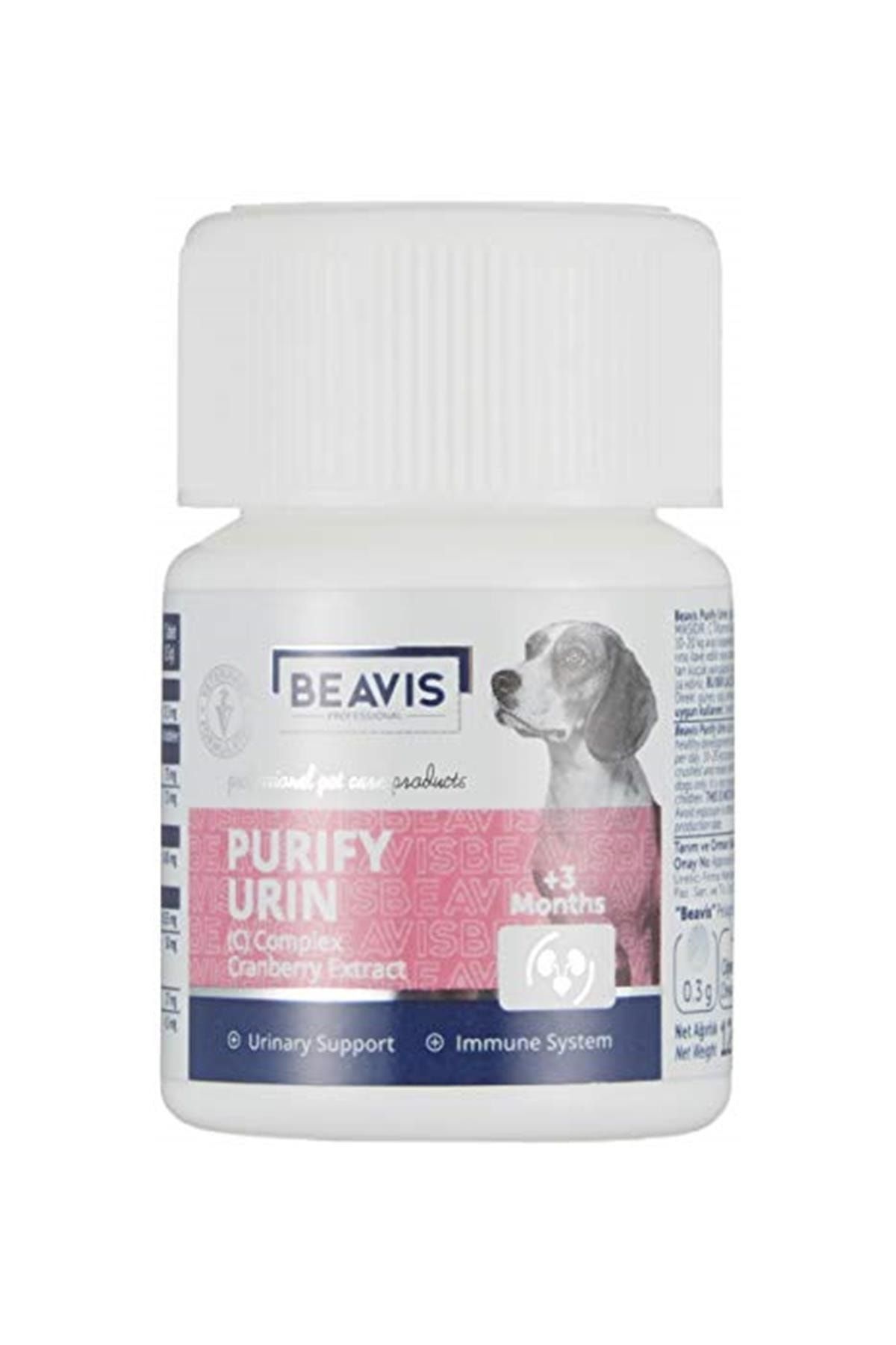 Pelagos Beavis Purify Urin Köpek C Vitamin Complex 12 Gr 40 Tablet